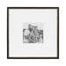 Wall Frame Black Gold 18x18 matted to 8x8 6