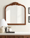 Arch Mirror Walnut Brown 28x30 7