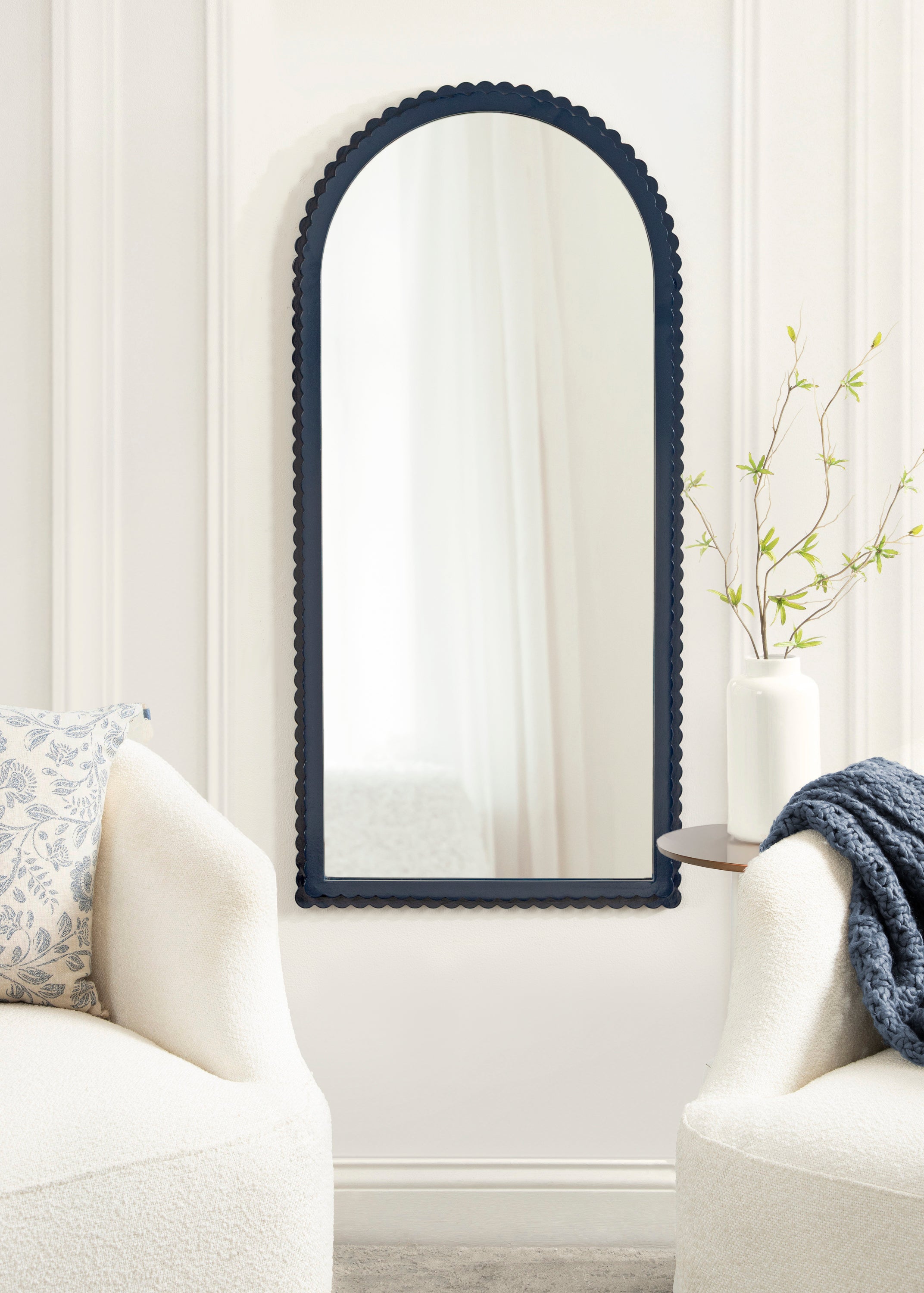 Arch Mirror 20x42 Navy Blue 6