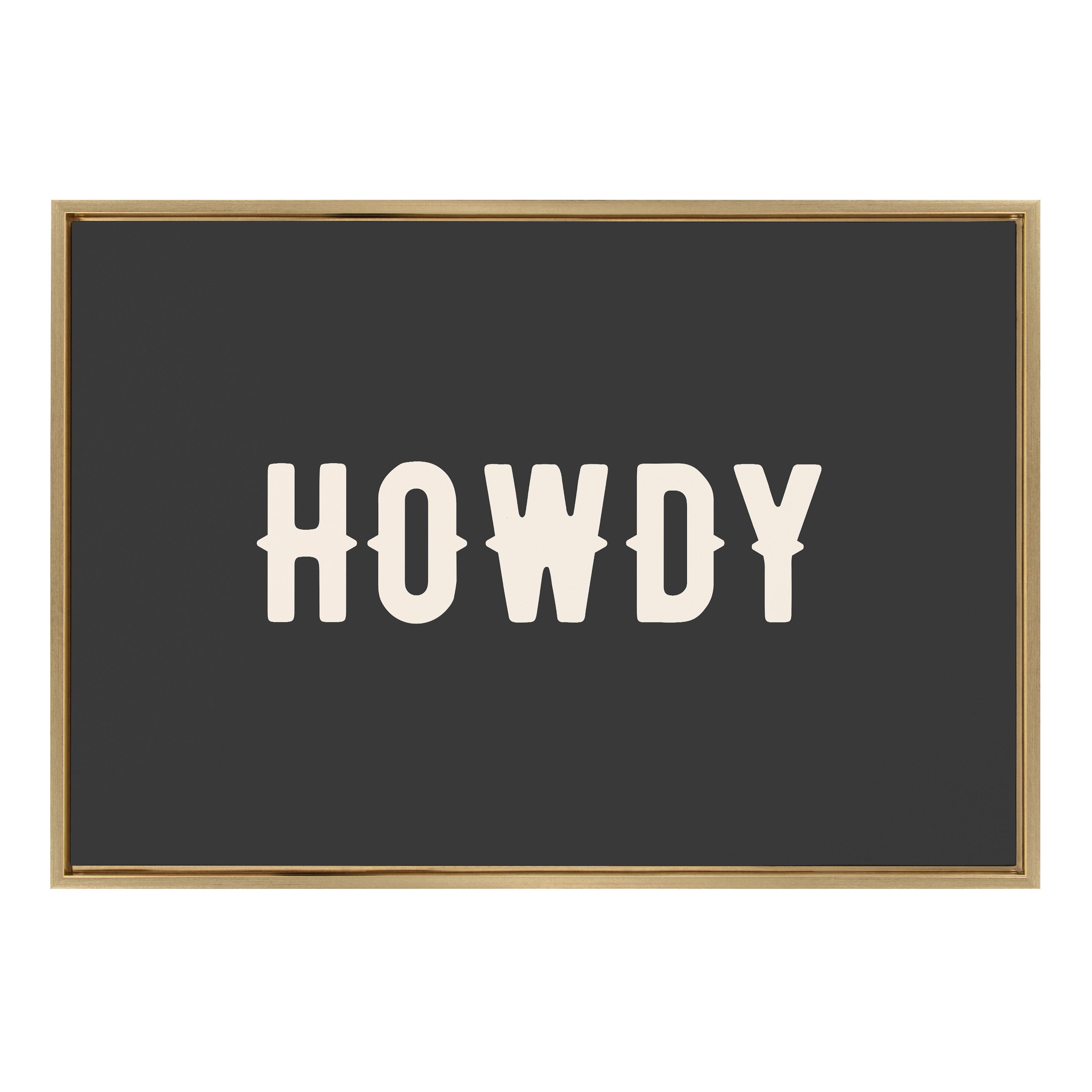 Sylvie Howdy Landscape Black Framed Canvas by Honey Island Studio