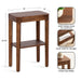 Side Table Walnut Brown 16x10x25 2