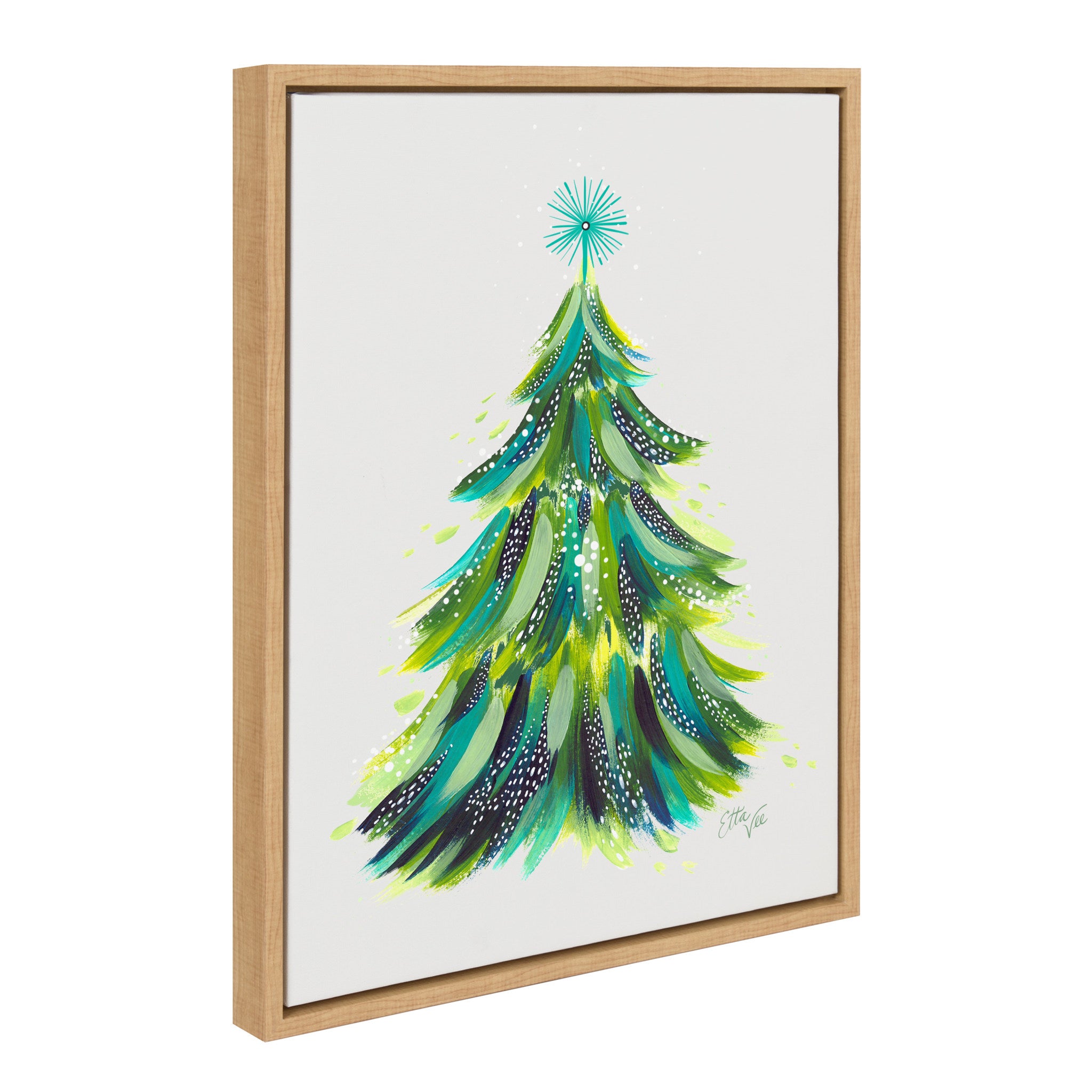 Sylvie Christmas Tree 1 Framed Canvas by Jessi Raulet of Ettavee