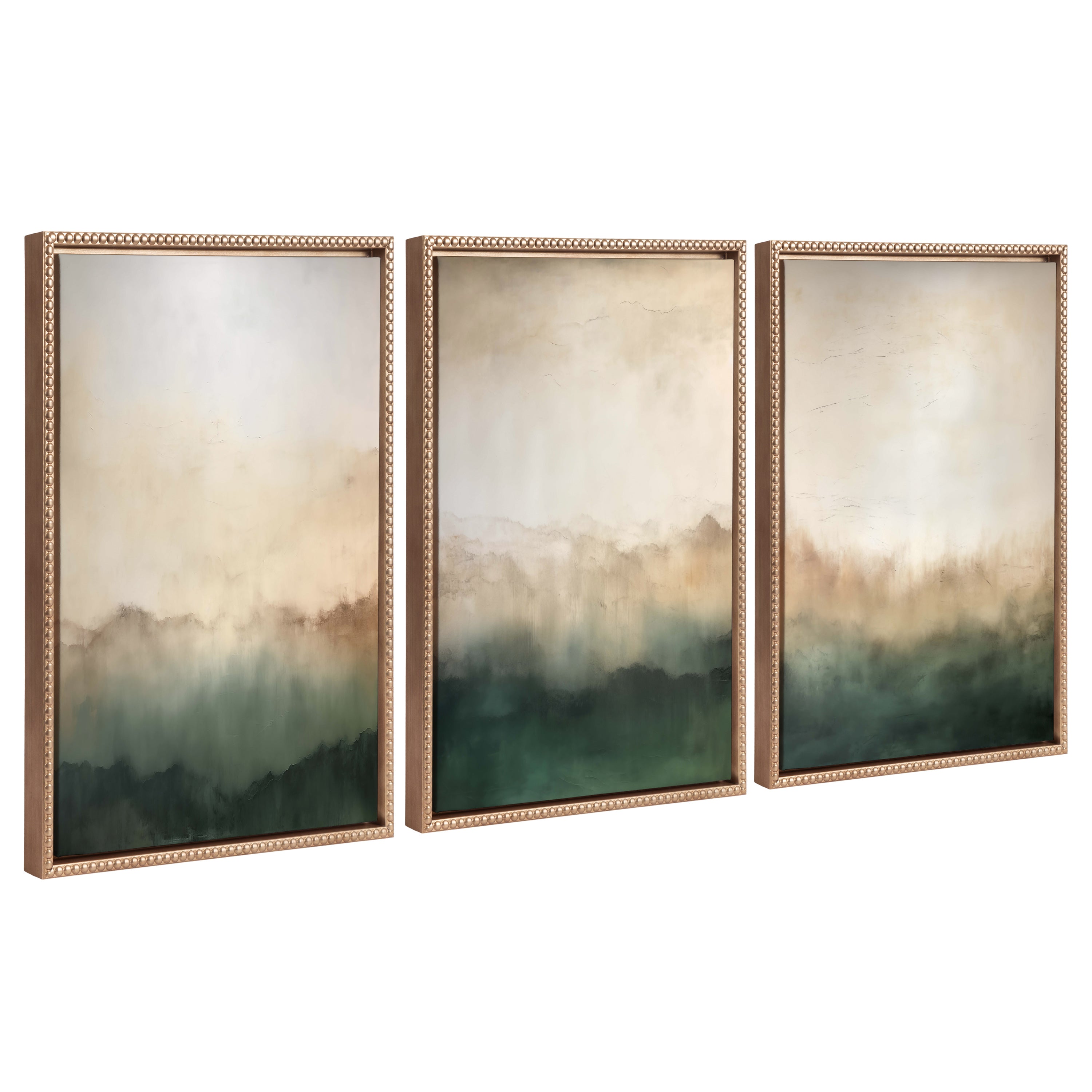 Art Set 3 Piece Set 18x24 Sylvie Beaded Dark Gold 1