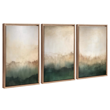 Art Set 3 Piece Set 18x24 Sylvie Beaded Dark Gold 1