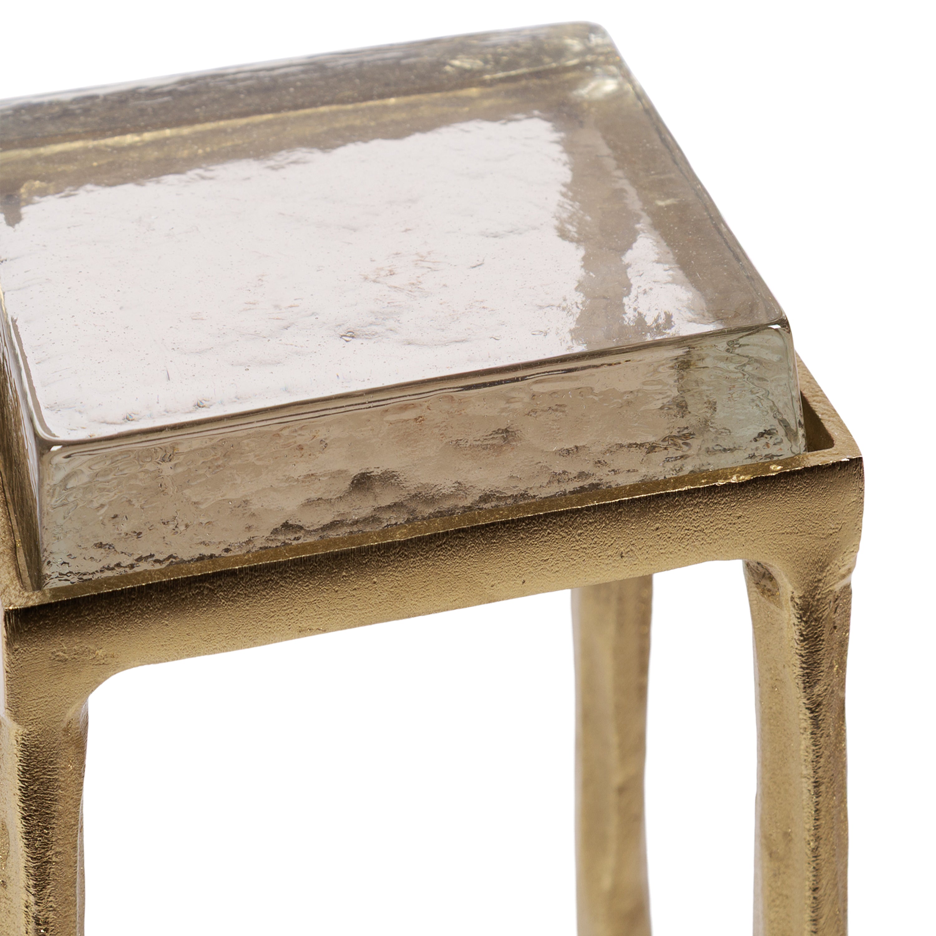 Drink Table Gold 7x7x22 3