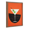 Blake Martini Framed Printed Art by Amber Leaders Designs