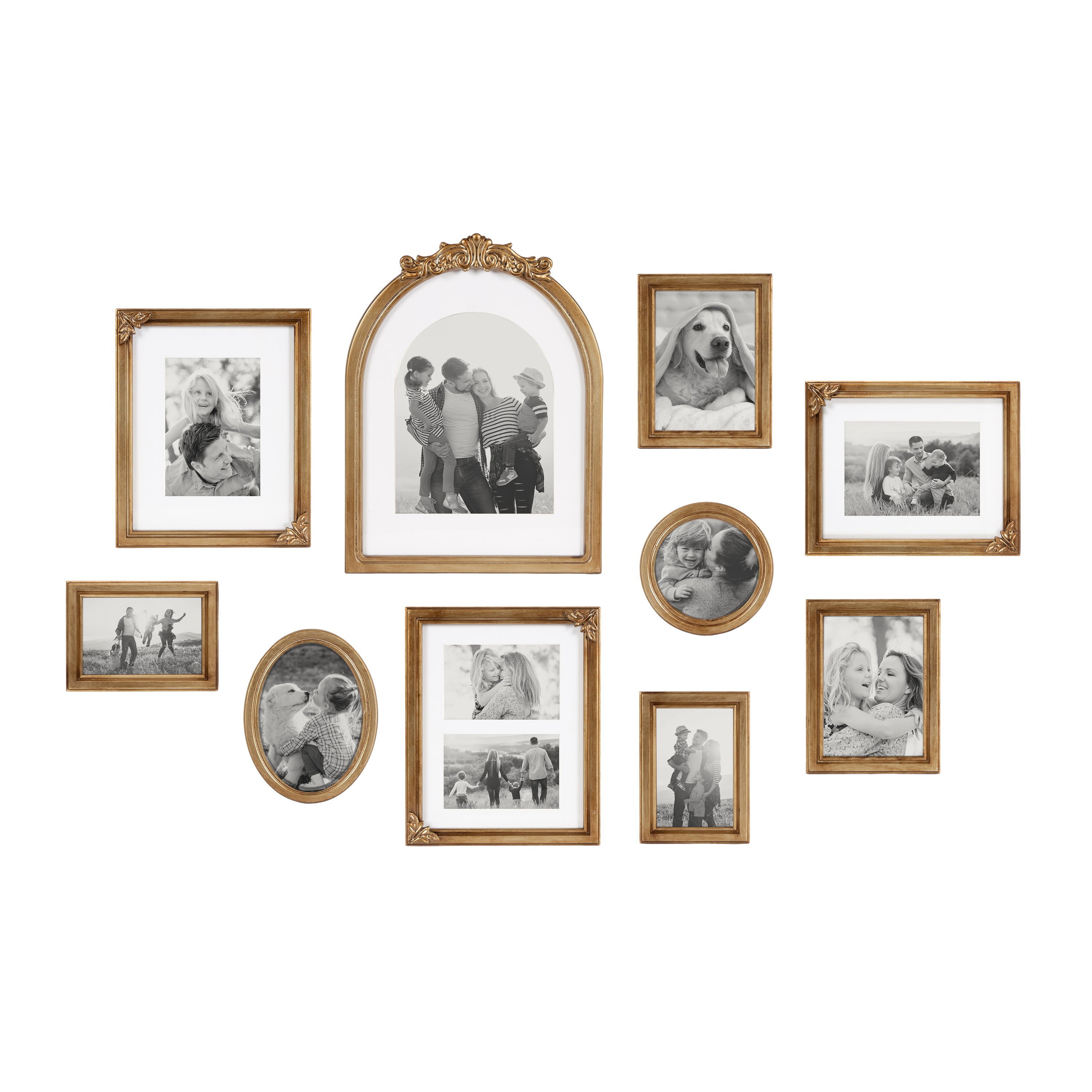 Frame Box Set 10 piece Gold 1