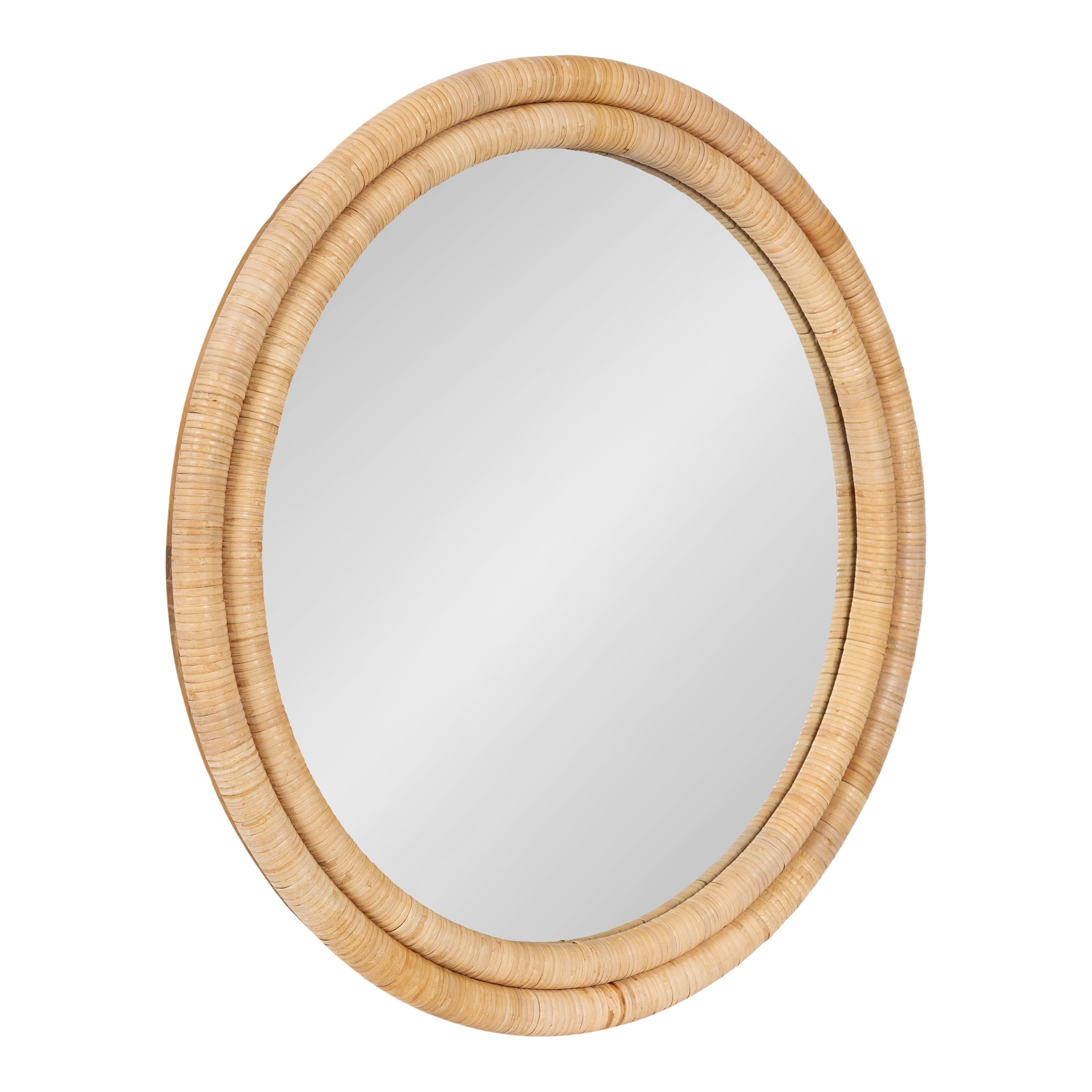 Round Mirror 26" diameter Natural 1