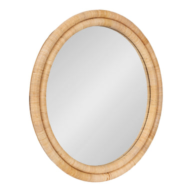 Round Mirror 26" diameter Natural 1