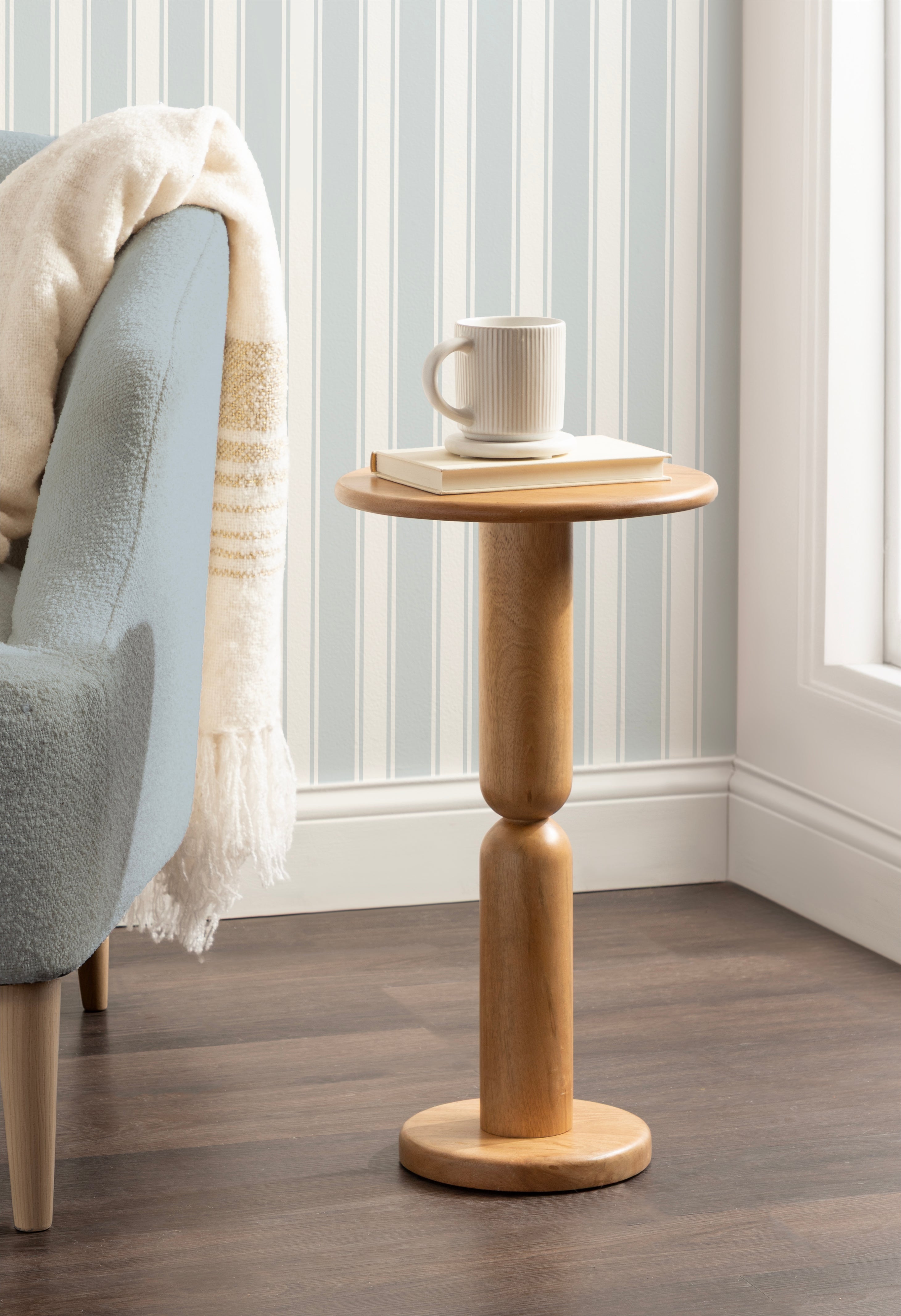 Side Table Natural Biscuit 12x12x22 6