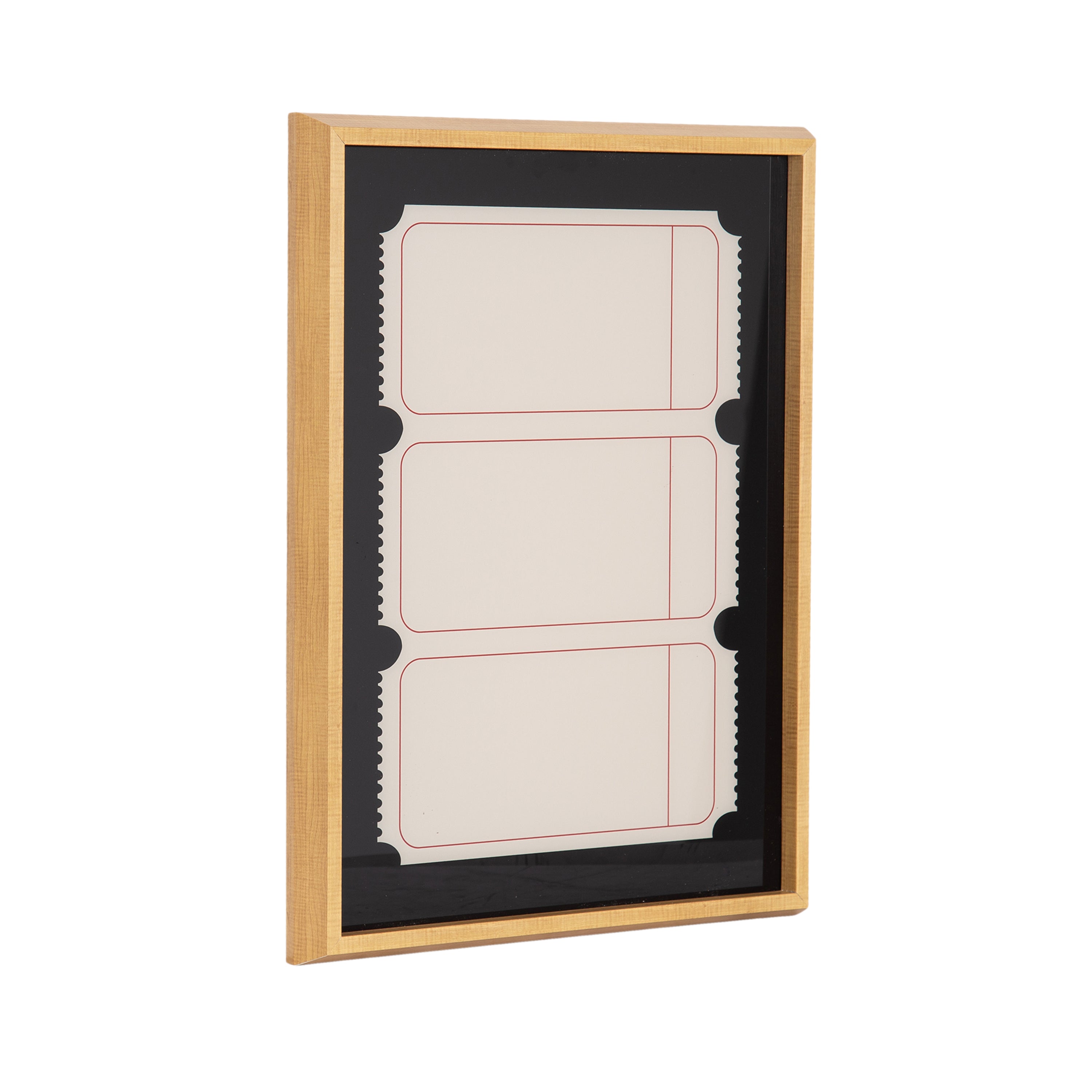 Triple Ticket Dry Erase BPG by The Creative Bunch Studio Framed Glass Dry Erase Wall Art White Board