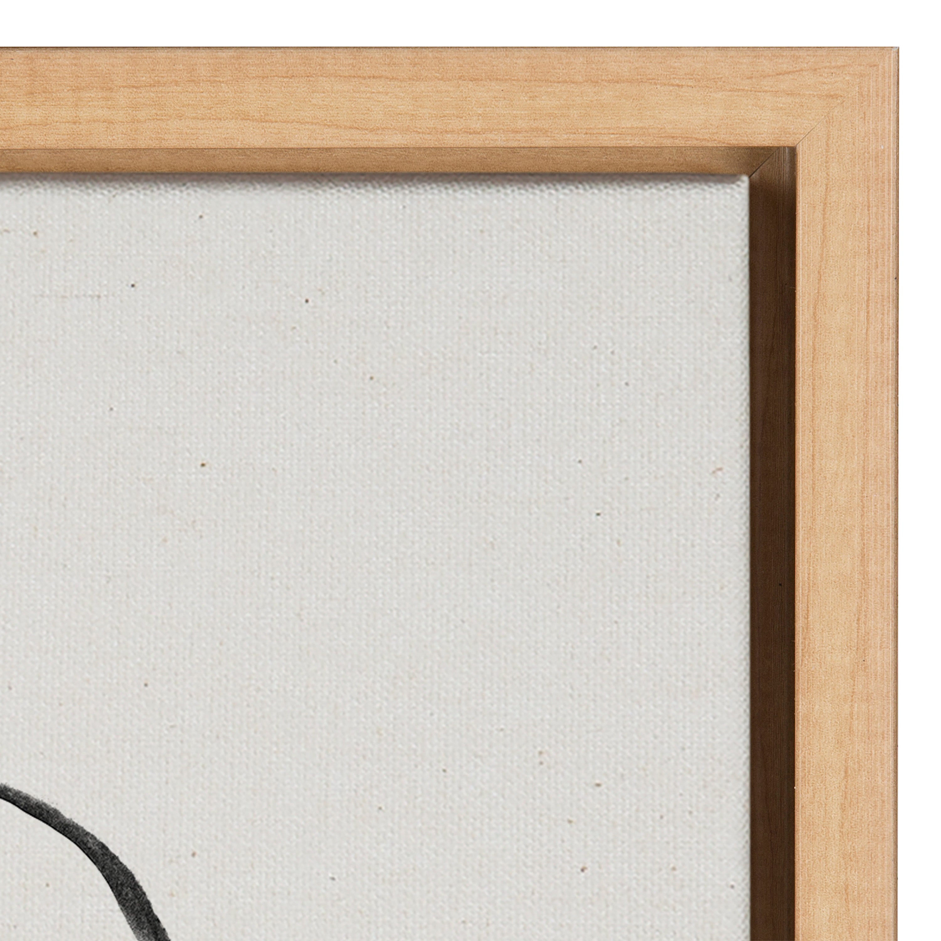 Sylvie Going in Circles Framed Textured Canvas Set by Teju Reval of SnazzyHues