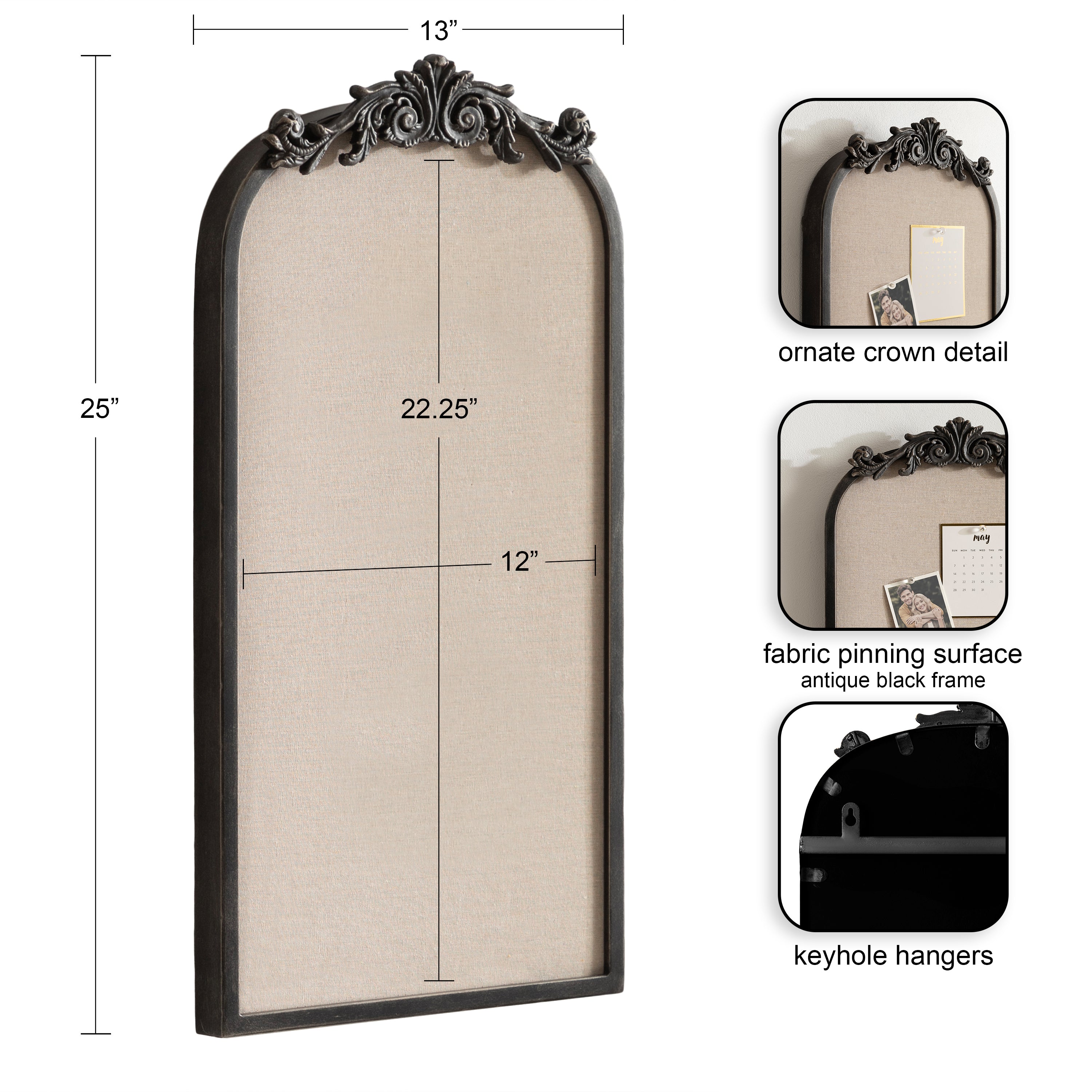Pinboard Black 13x25  2