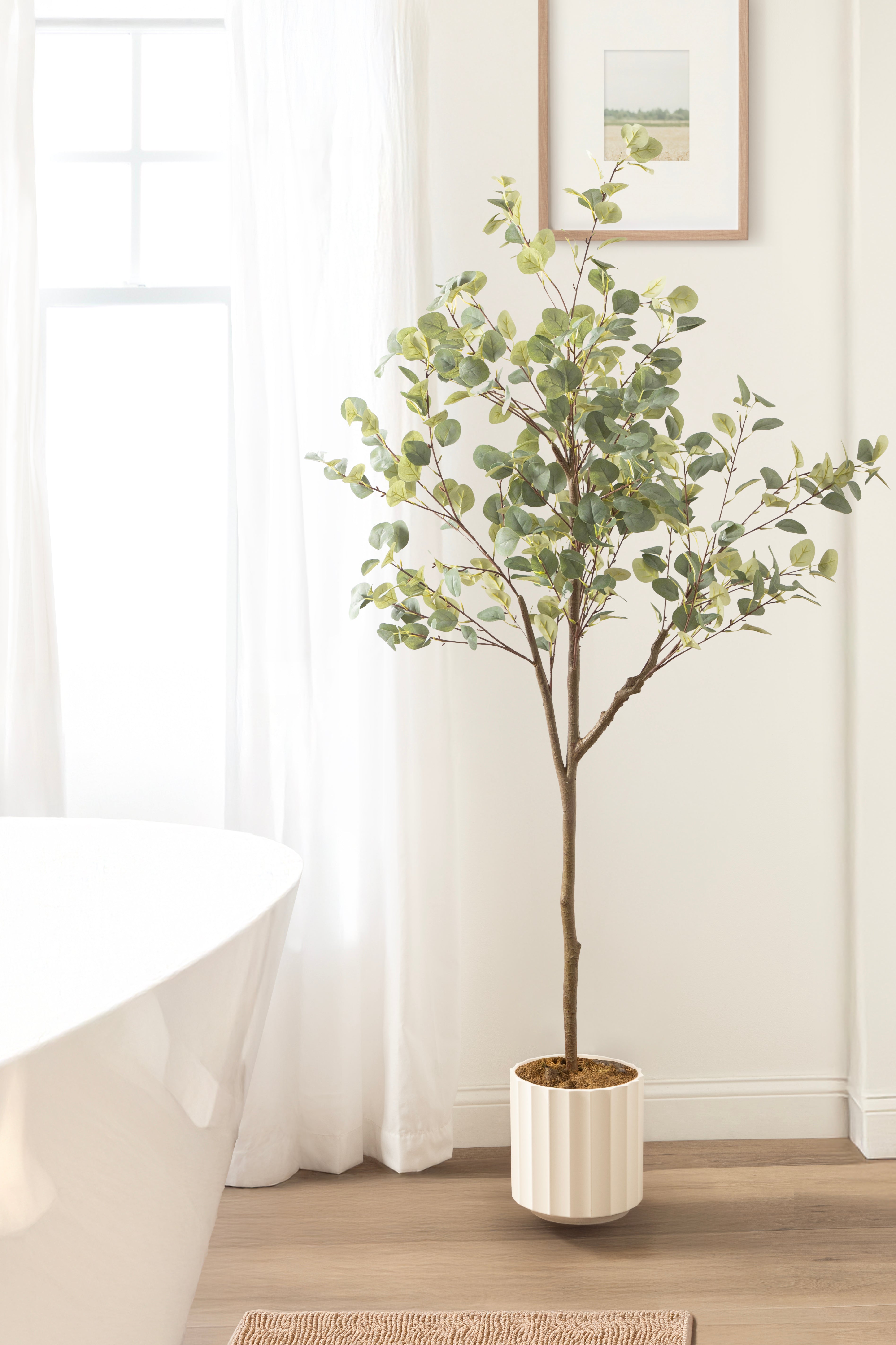 Faux Tree White 6' 7