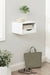 Floating Side Table White 12.5x10x7 7