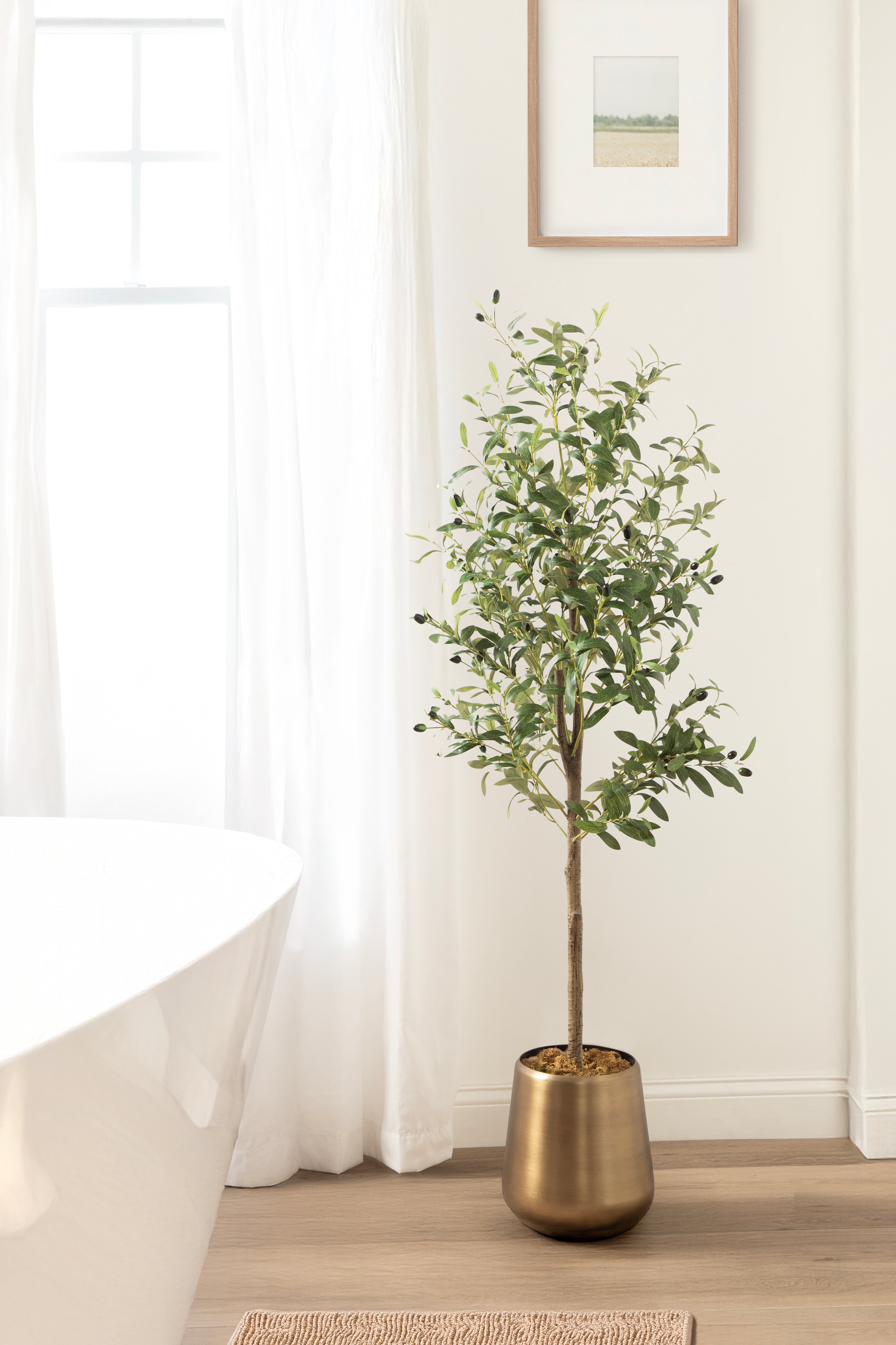 Faux Tree 5' Gold 7