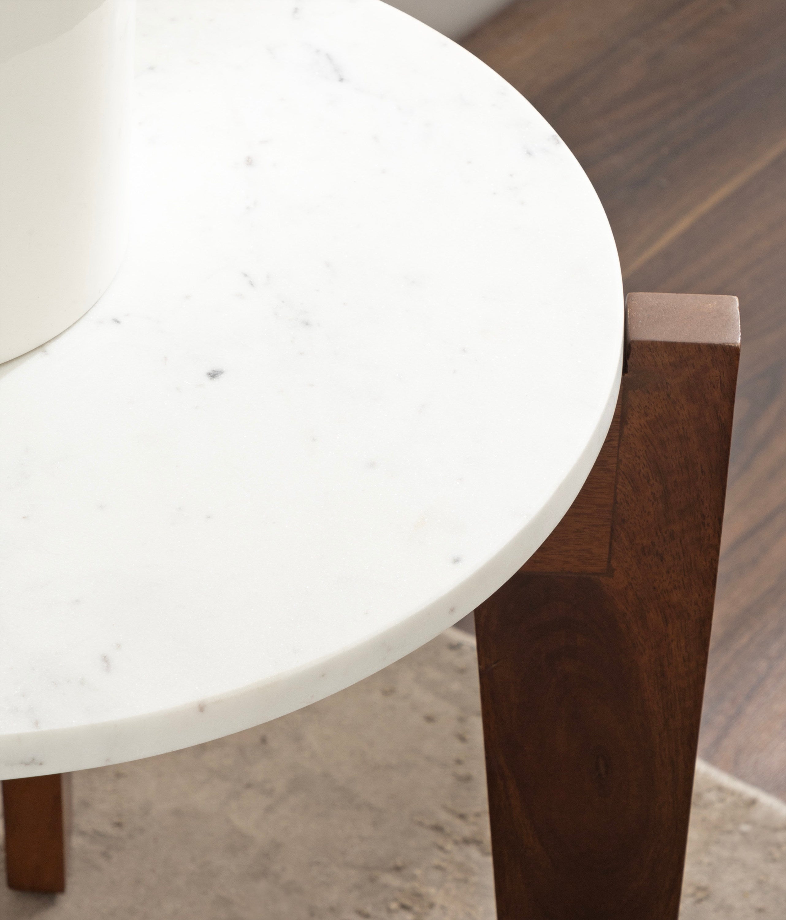 Icelyn Marble Side Table