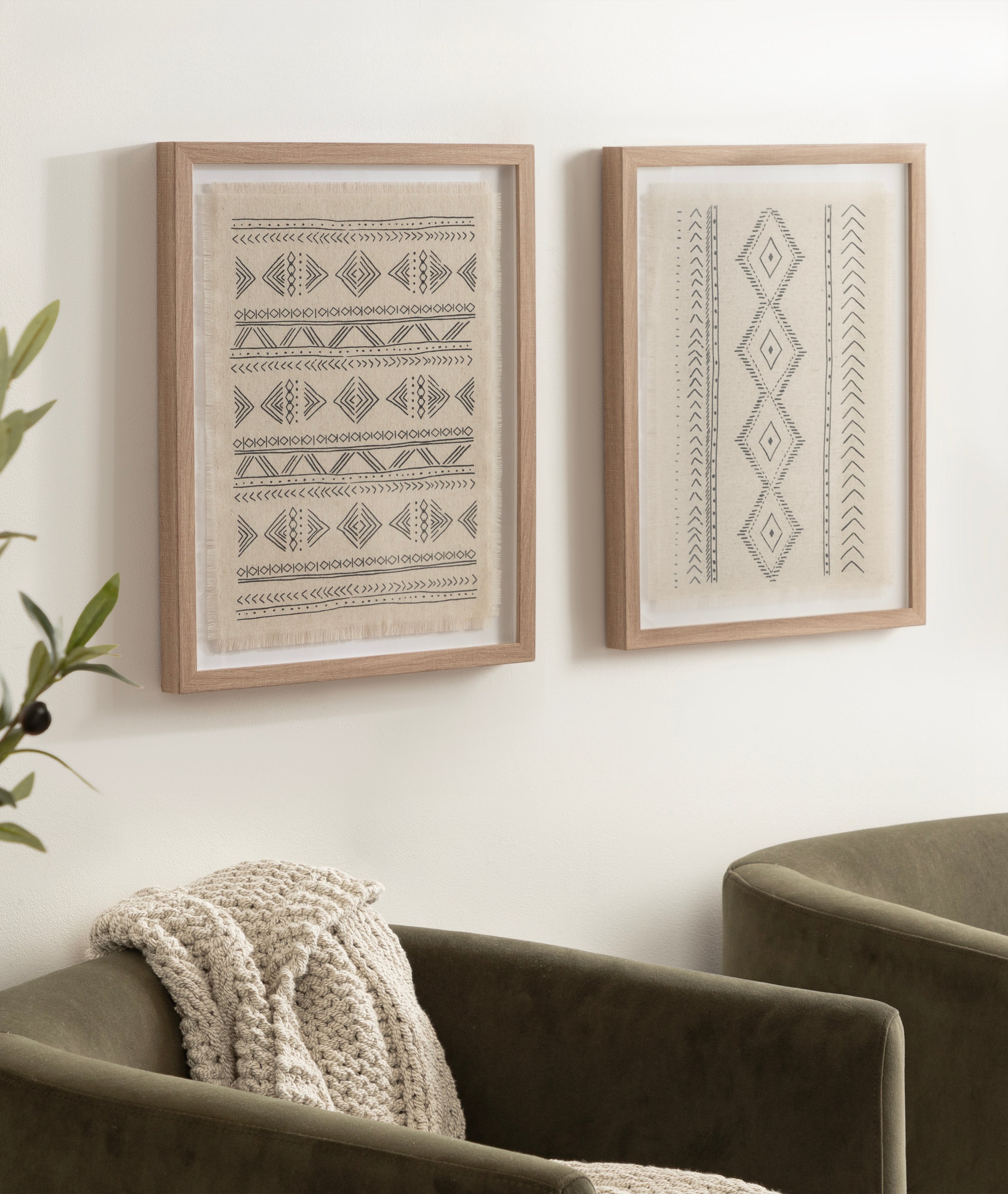 Samori Framed Textile Art Set