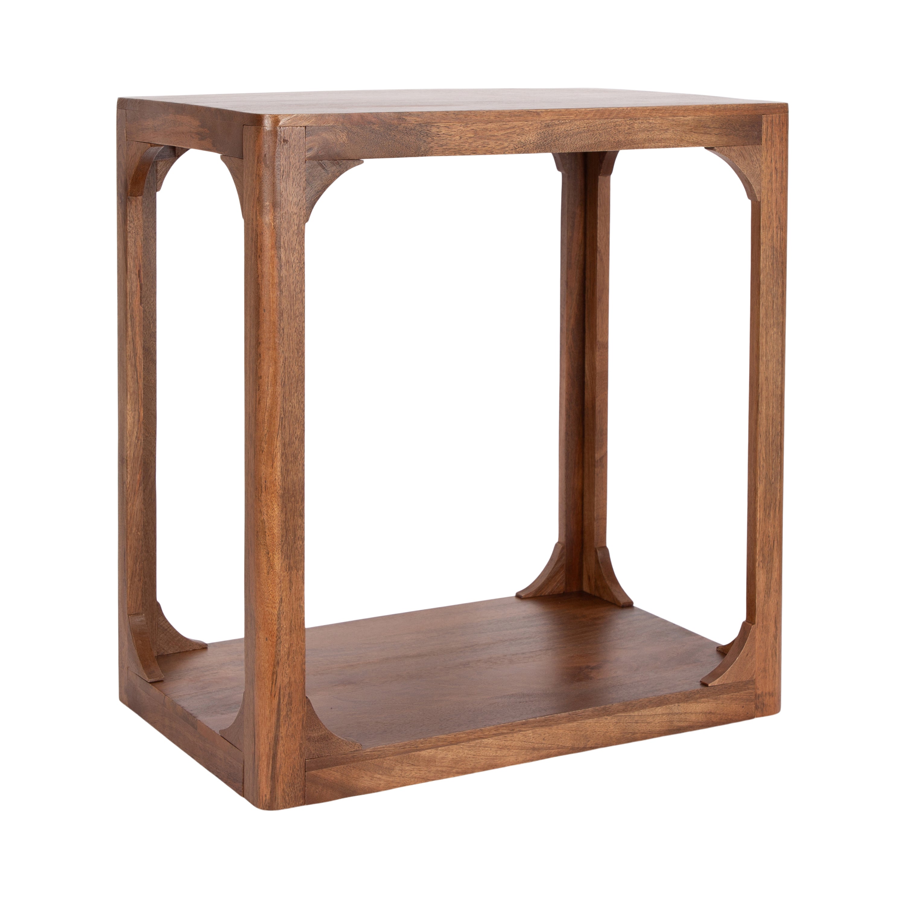 Side Table 22x14x22 Walnut Brown 1