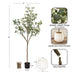 Faux Tree Distressed White 6' 2