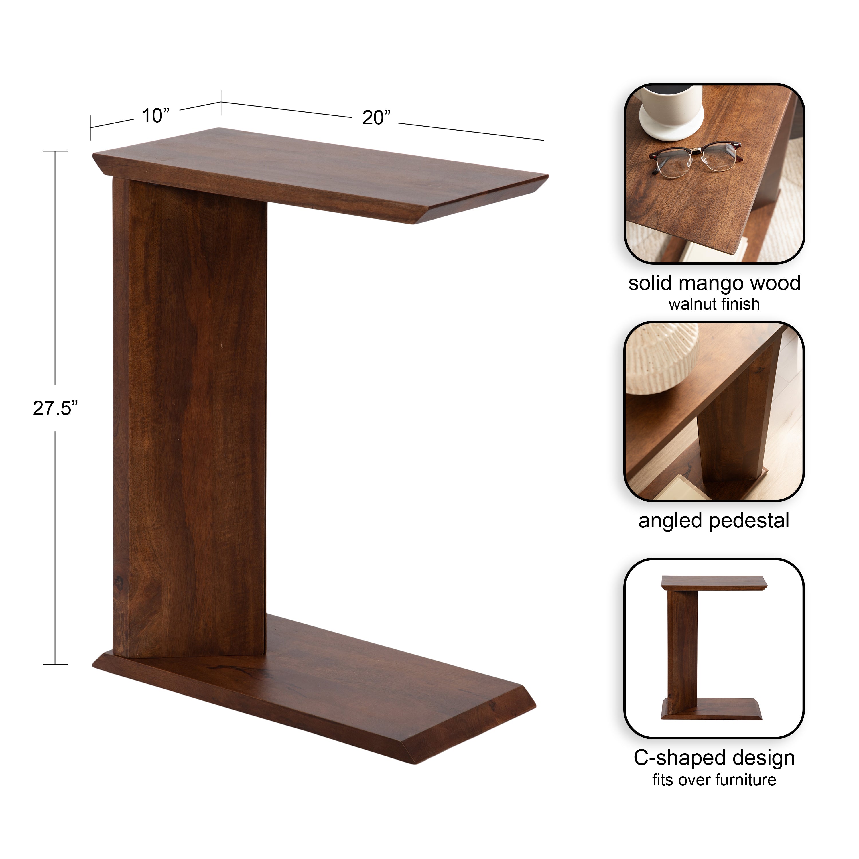 Thaxter Wood C-Table