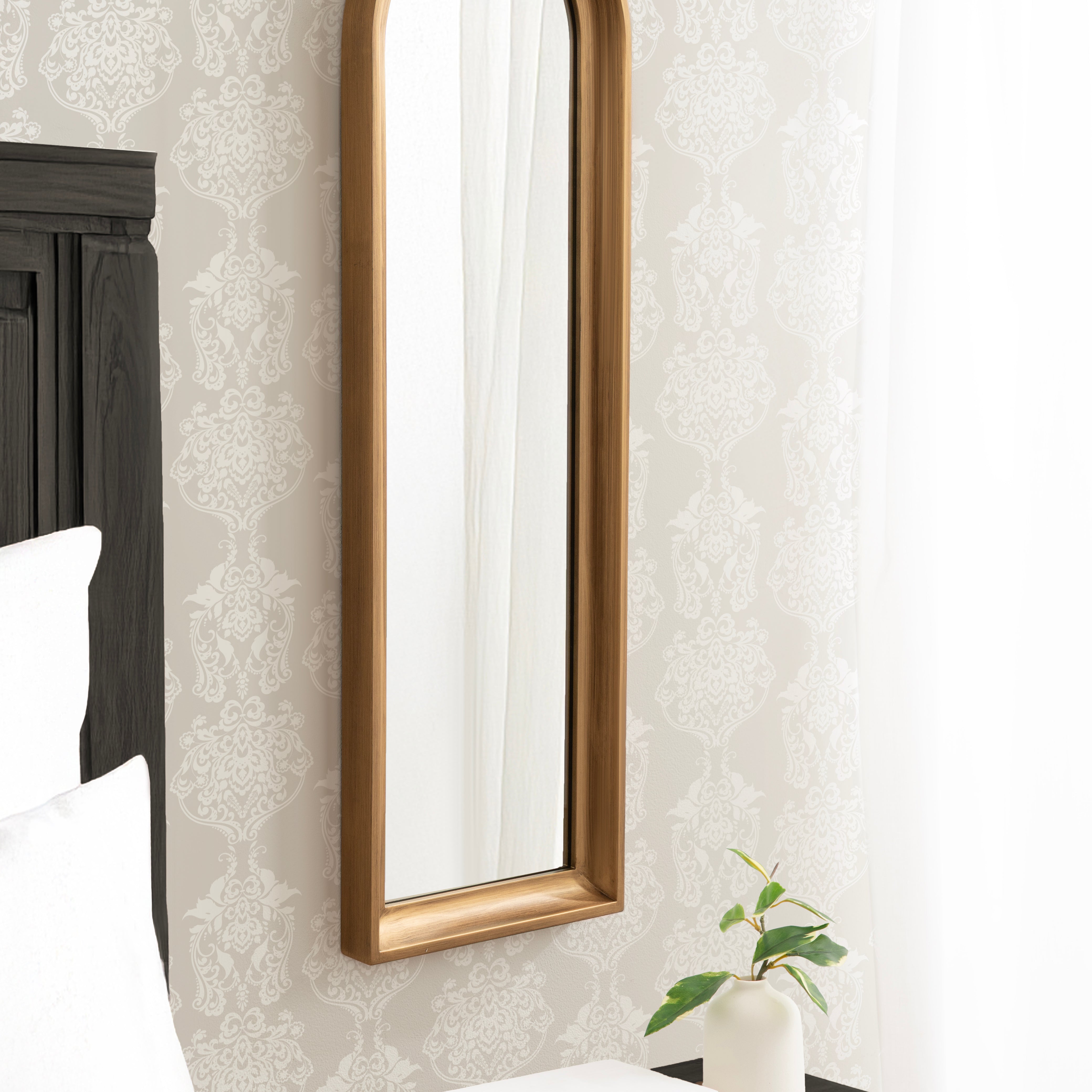 Arch Mirror 12x36 Gold 7