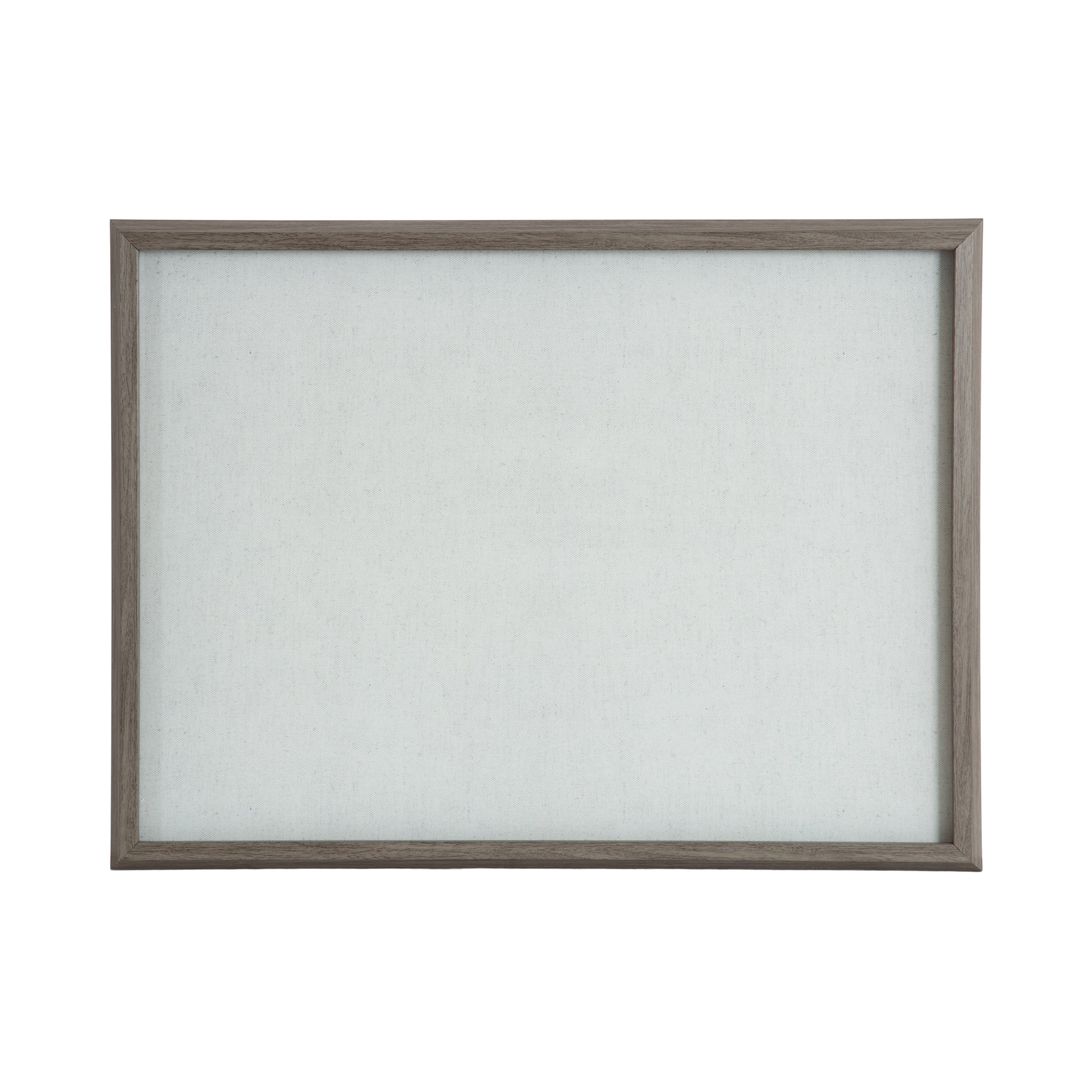 Natural Linen Cloud Dancer White by The Creative Bunch Studio Framed Glass Dry Erase Wall Art White Board