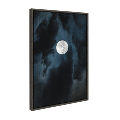 Sylvie Driftless Moon Framed Canvas by Pete Olsen