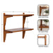 Accent Shelf Walnut Brown 24x12x24 2