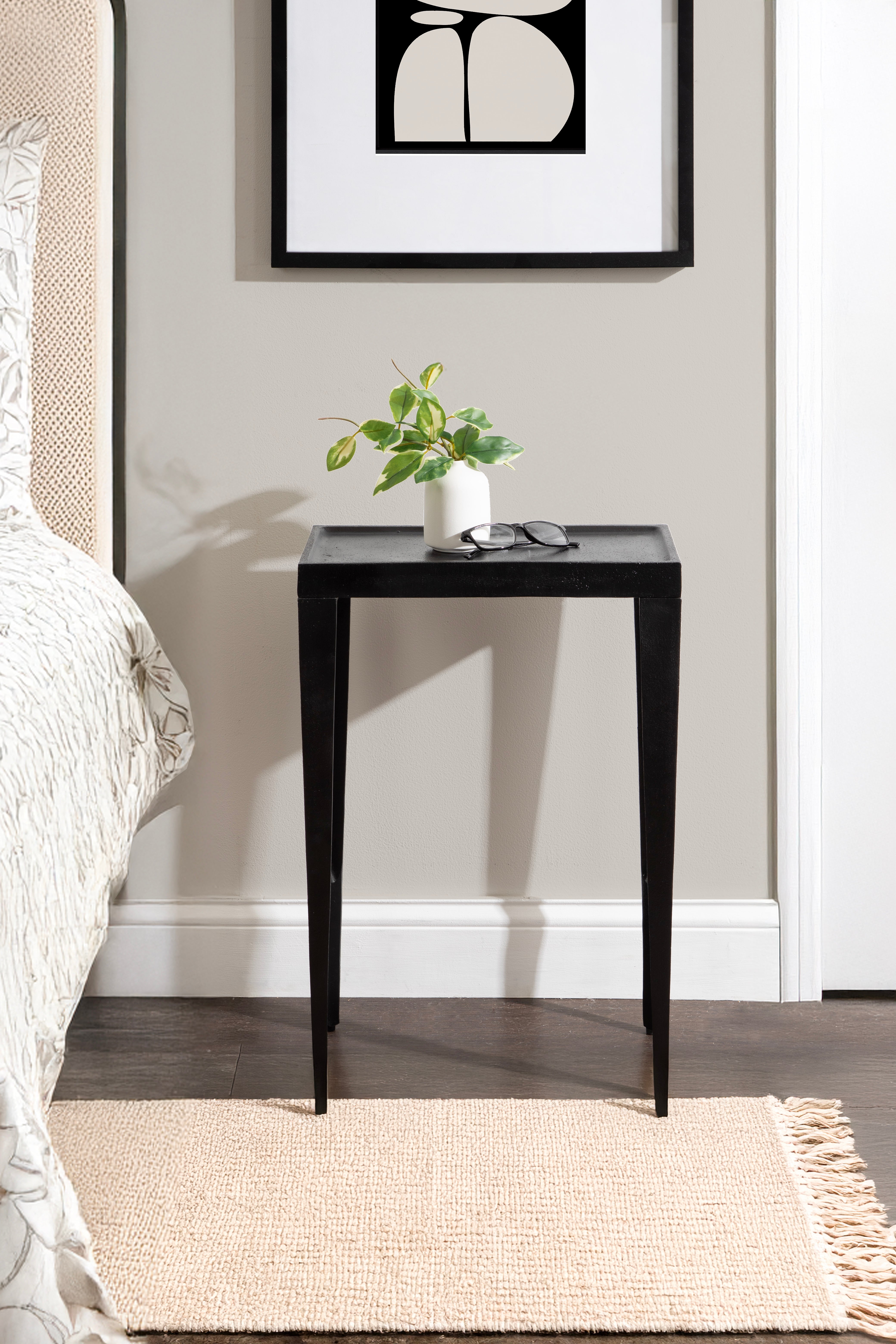 Side Table 16x8x25 Black 7