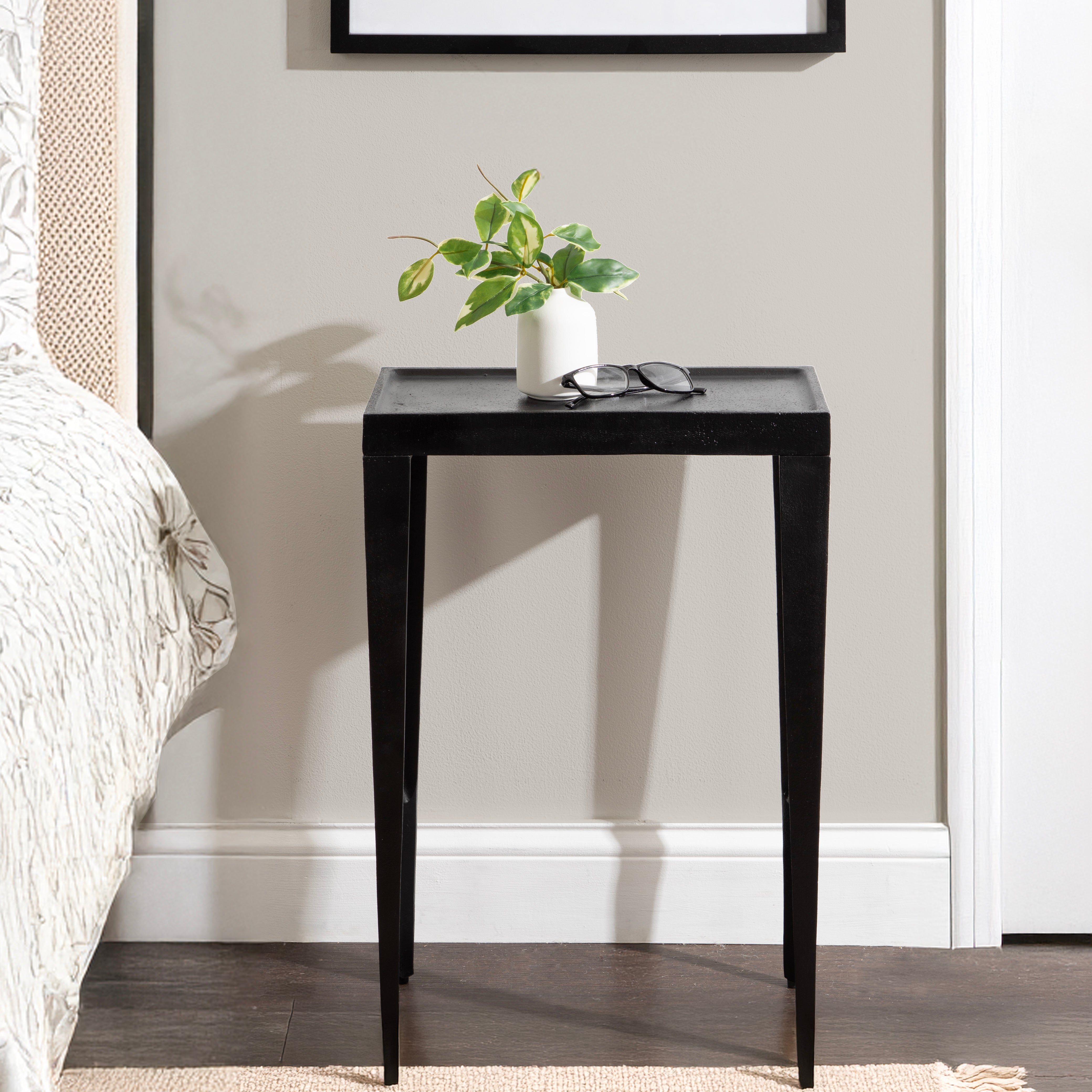 Side Table 16x8x25 Black 7