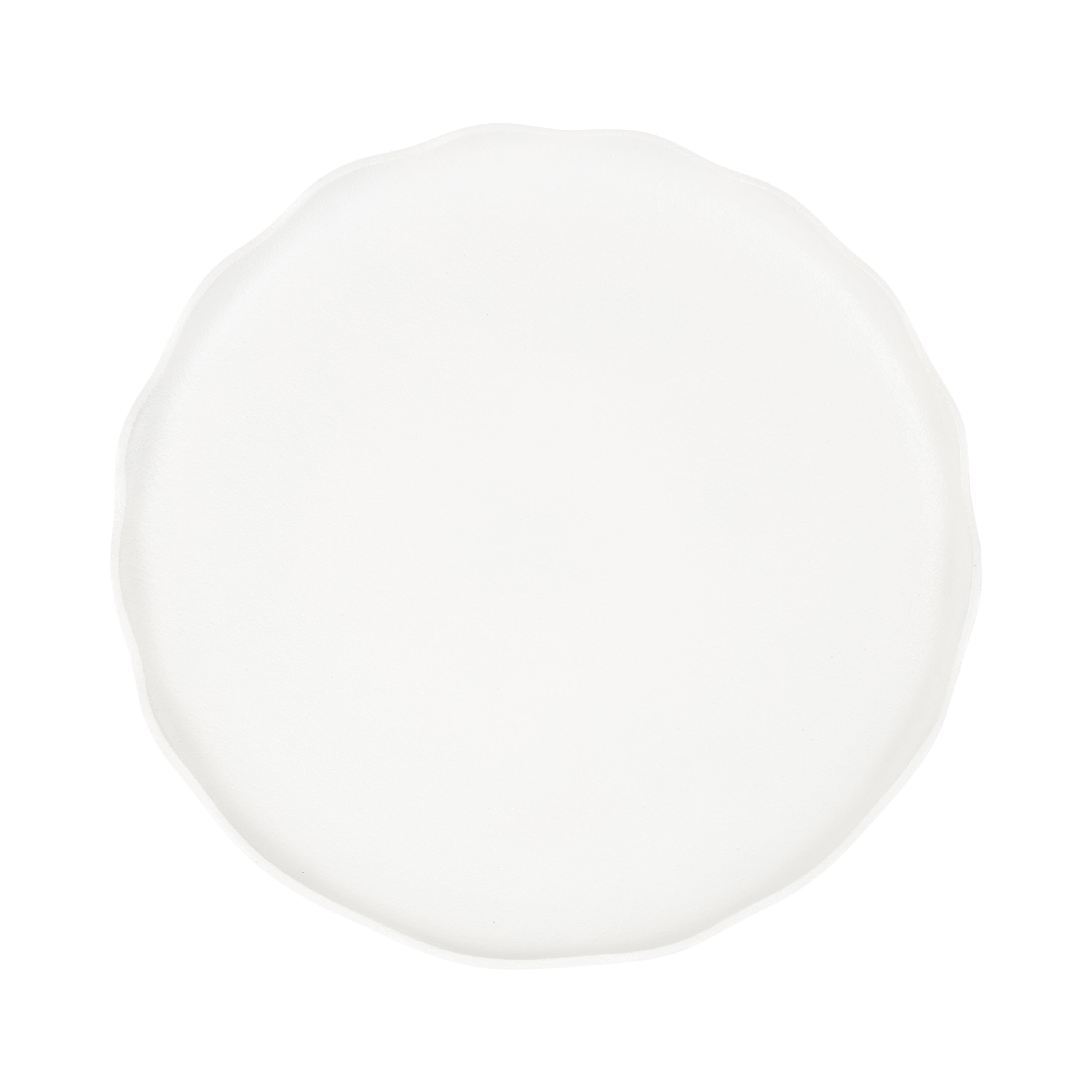 Serving Tray 16" Diameter White 4