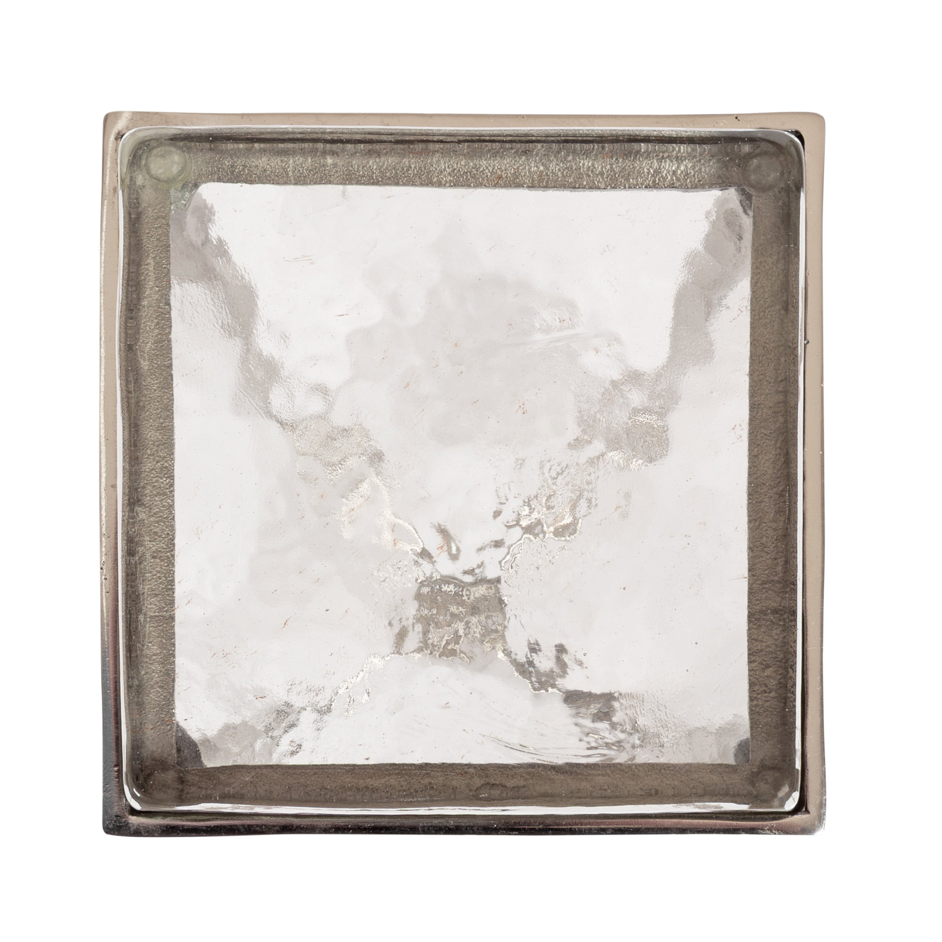 Drink Table Clear Silver 7x7x22 4