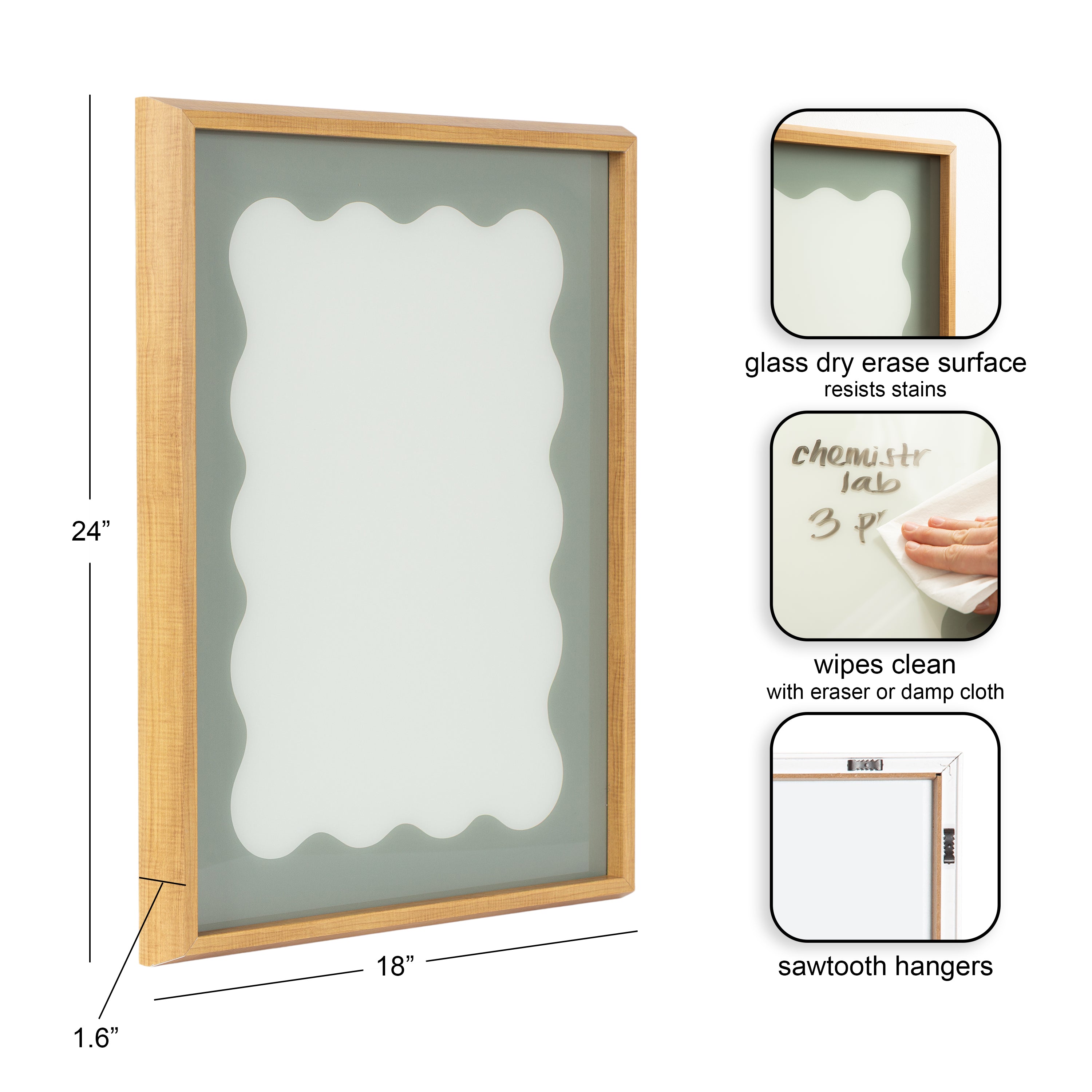 Dry Erase Board 18x24 Blake Natural 2
