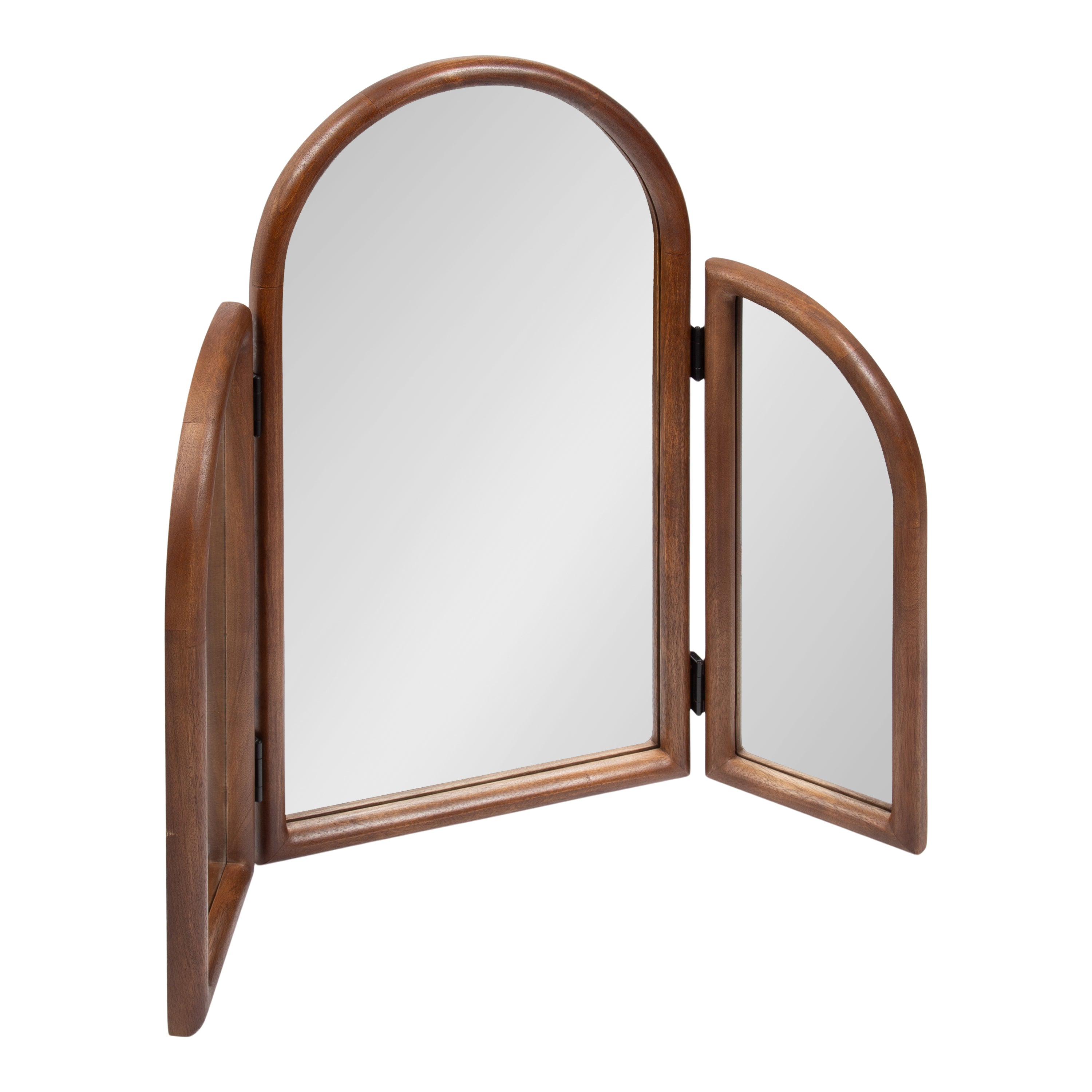 Functional Mirror Walnut Brown 32x28 1