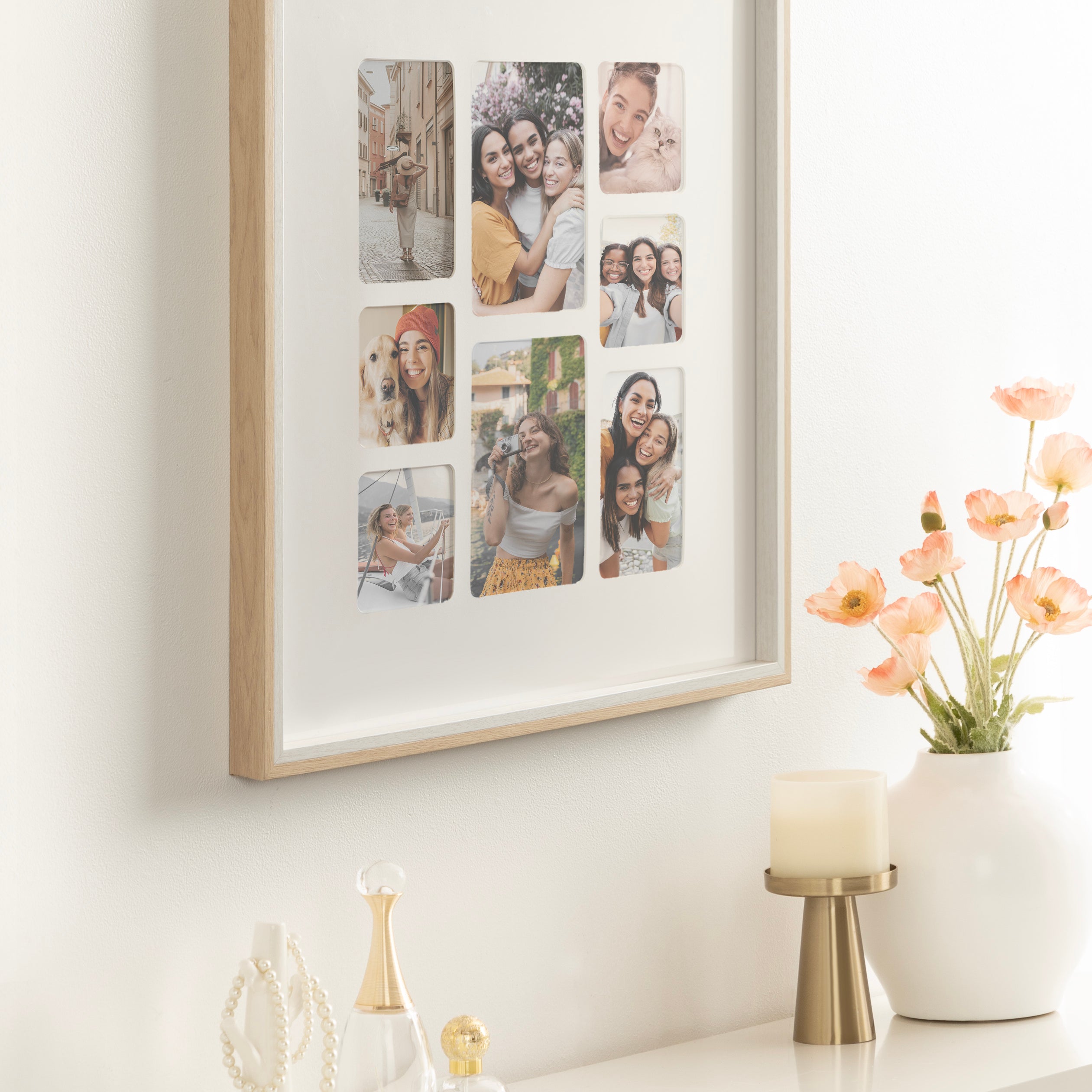 Collage Frame 21x21 White Natural 7