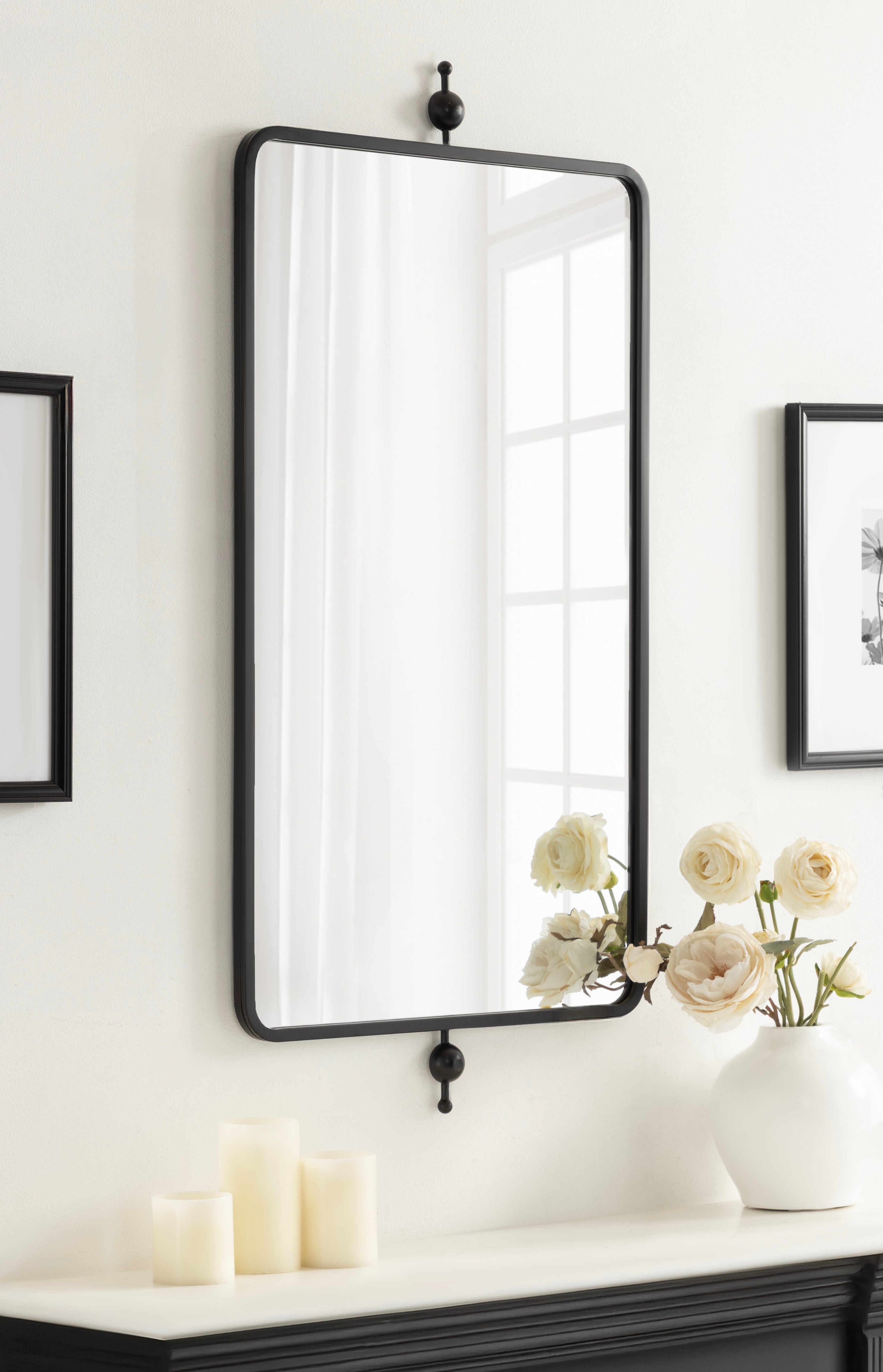 Rectangle Mirror 20x41 Black 6