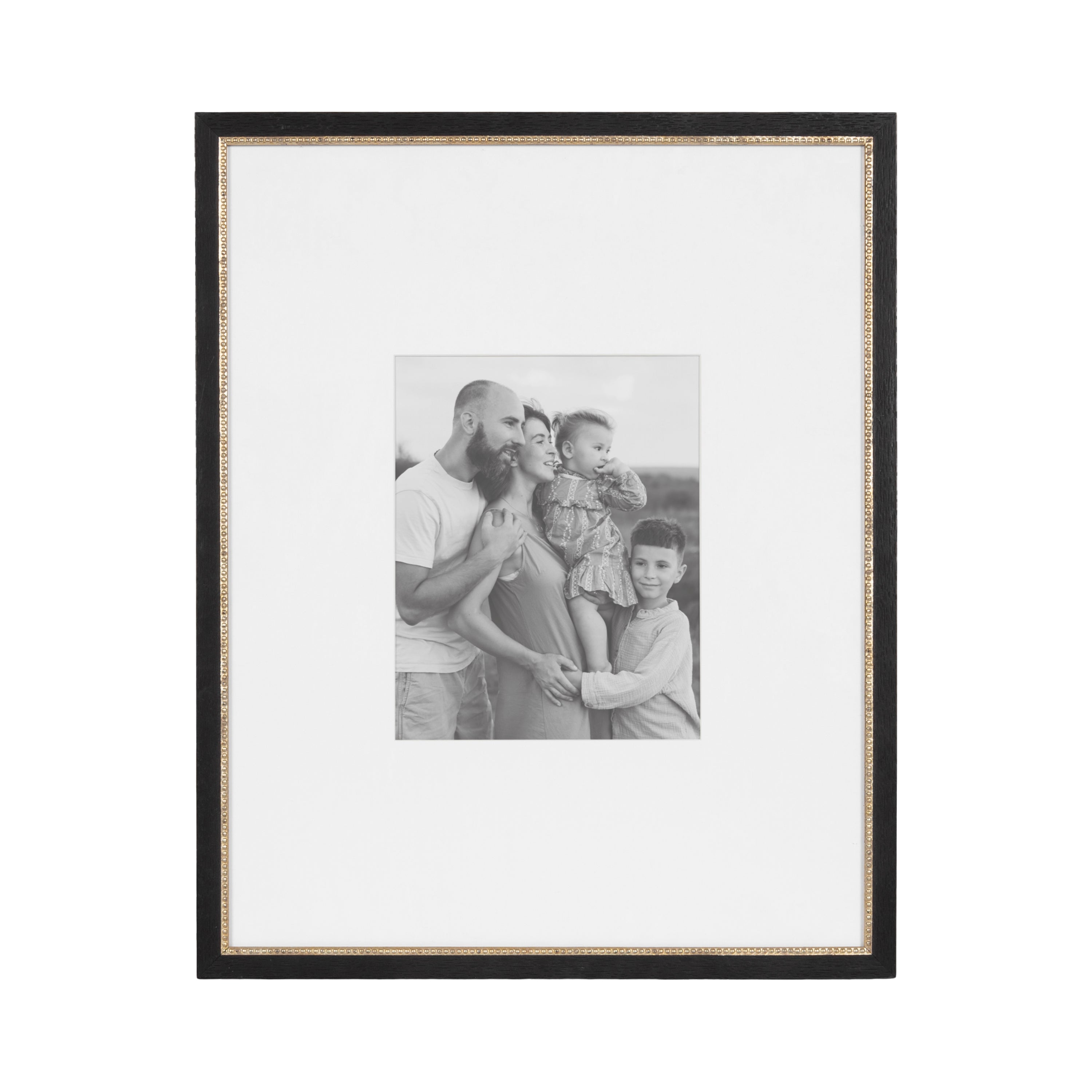 Wall Frame Black Gold 16x20 matted to 8x10 6
