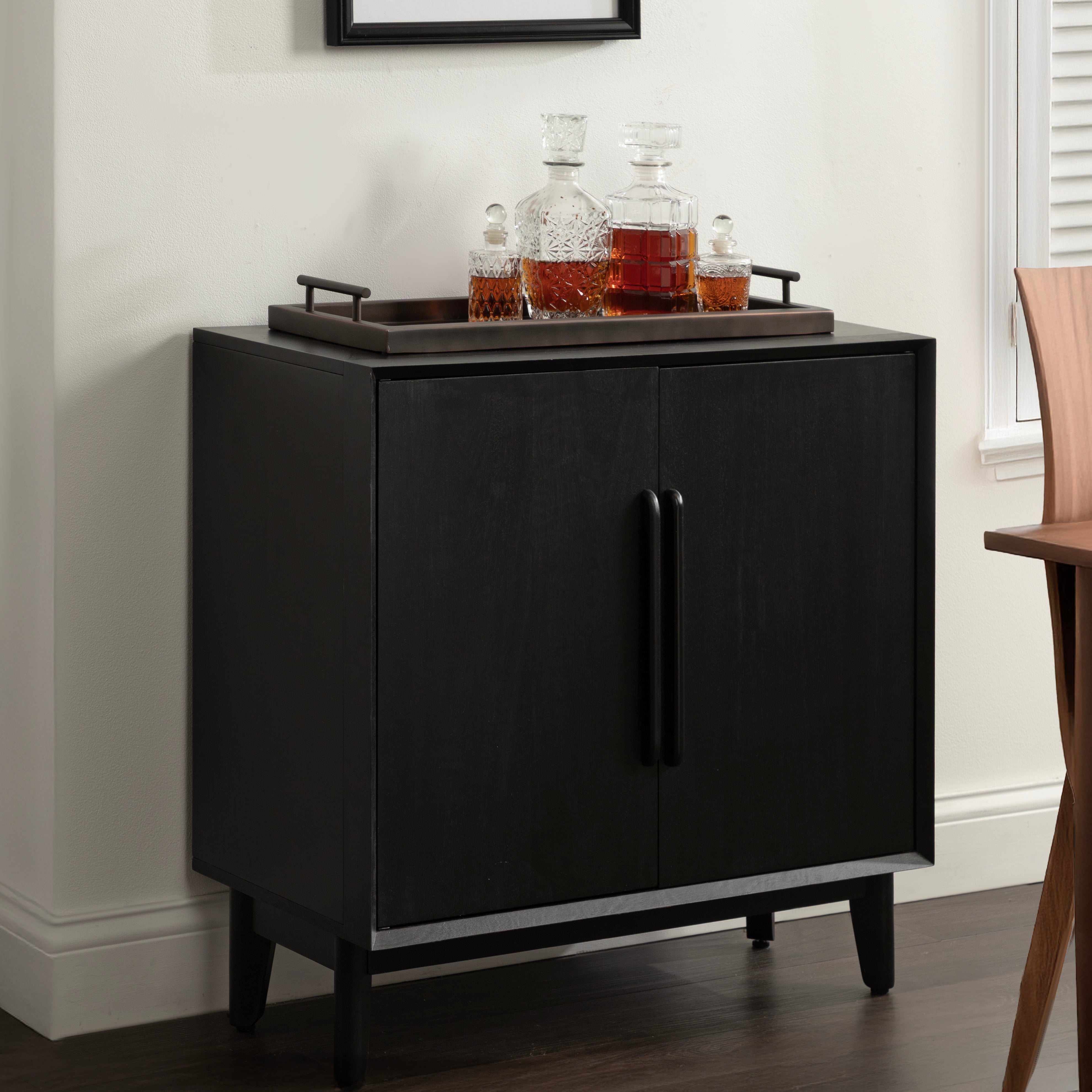 Floor Cabinet 30x15x30 Black 8