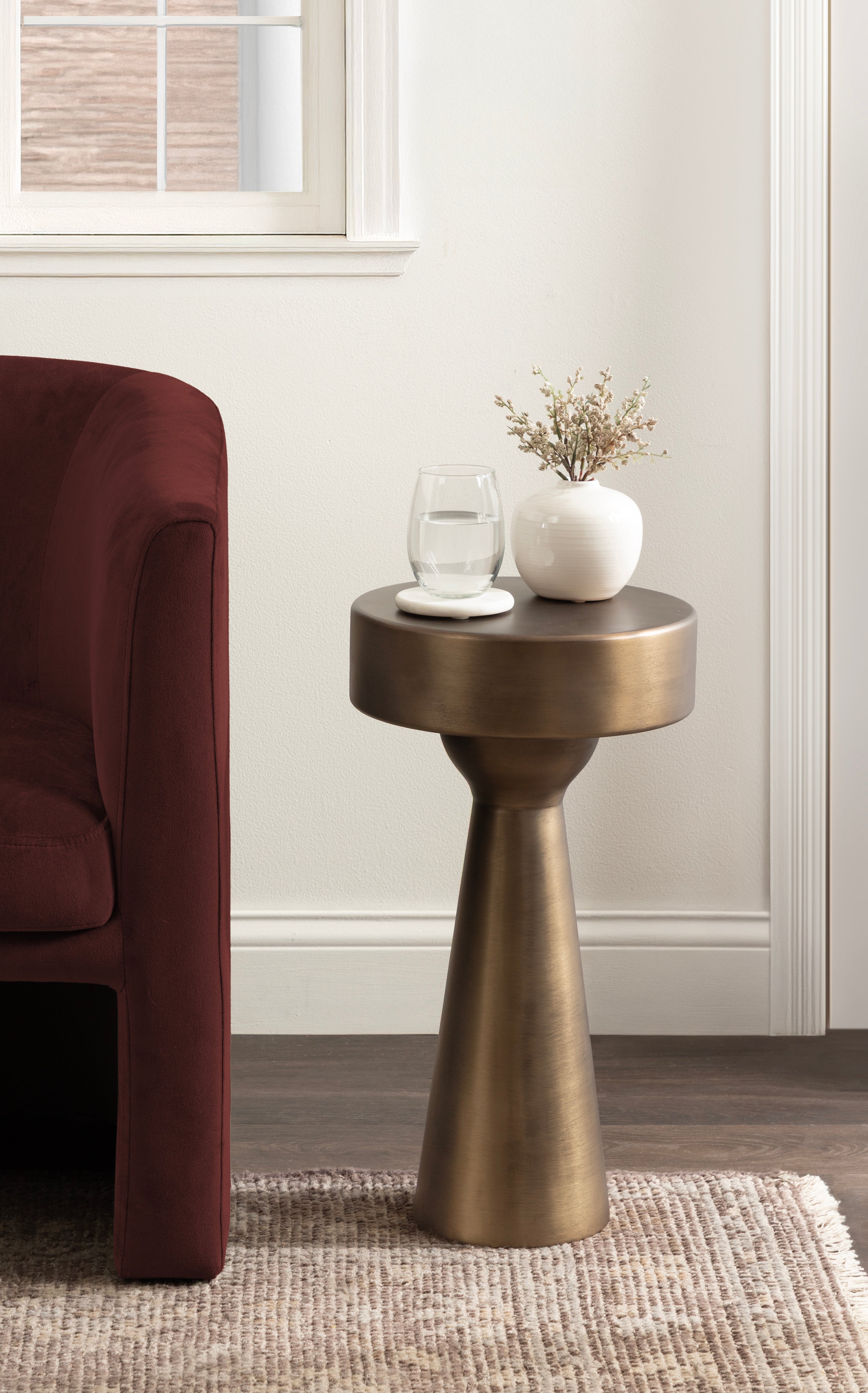 Side Table Gold 12x12x22 6