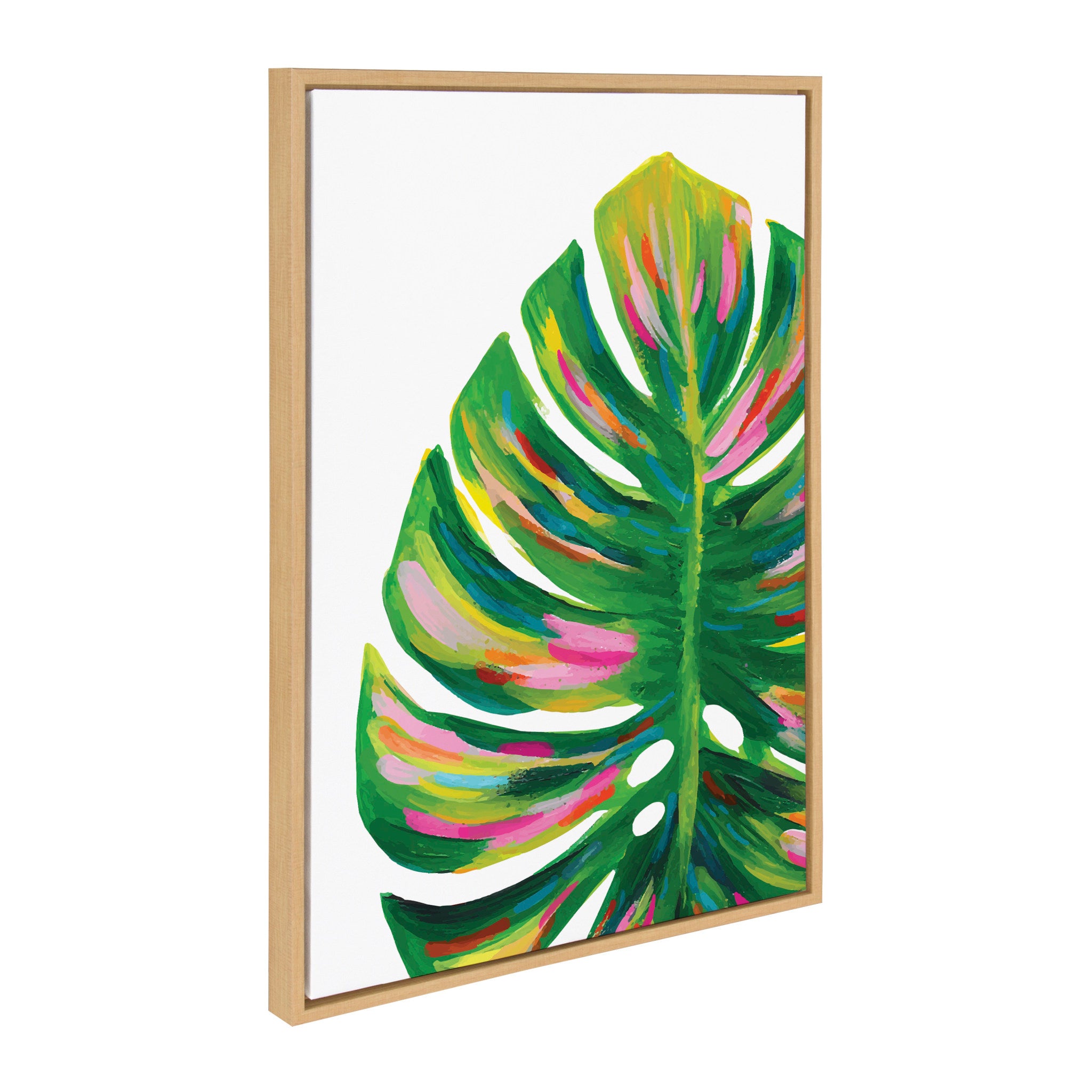 Sylvie EV Monstera, 582 Monstera and Monstera Leaves Framed Canvas Art Set by Various Artists