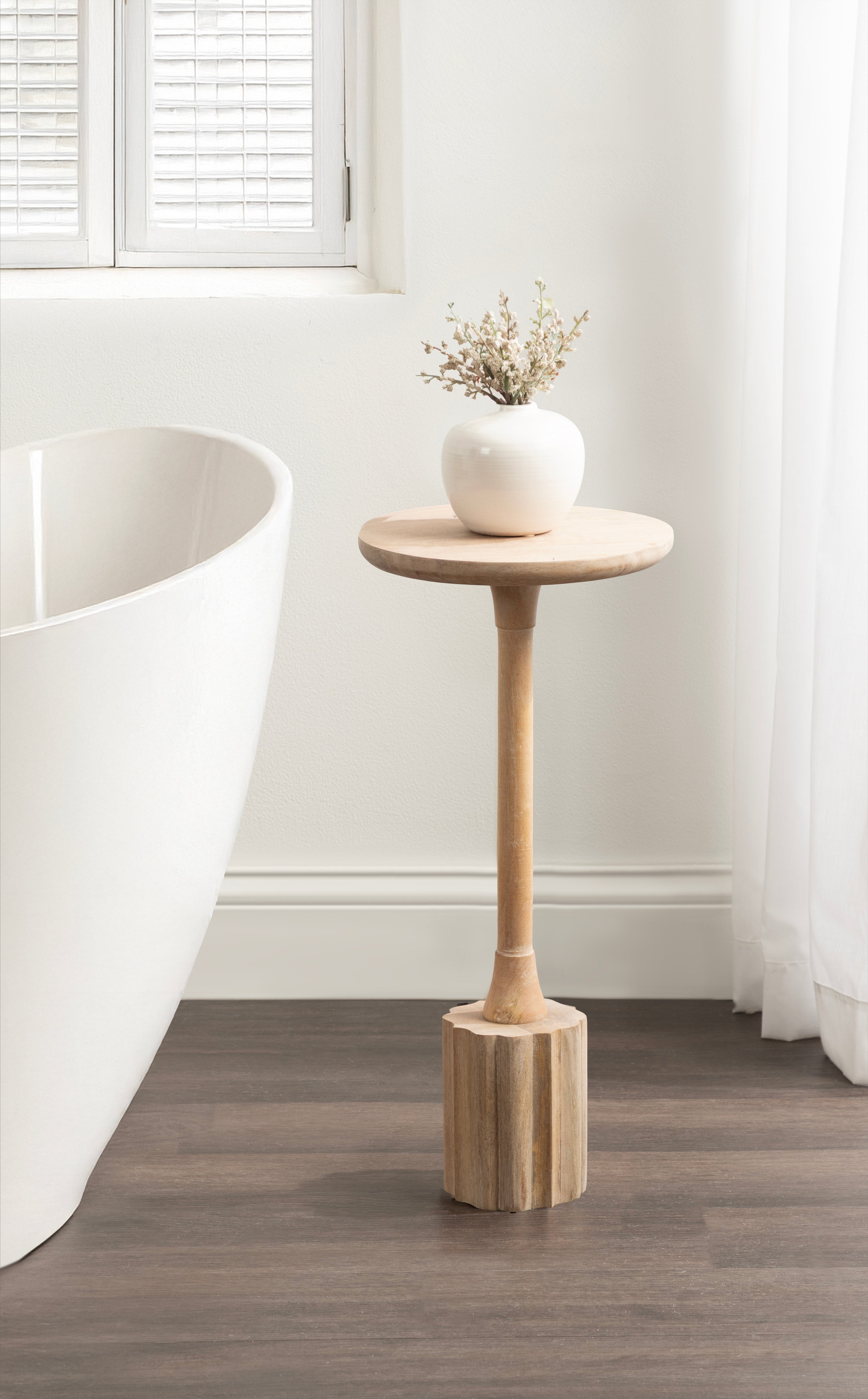 Drink Table Natural Beige 10x10x22 7