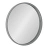 Travis Round Wood Accent Wall Mirror