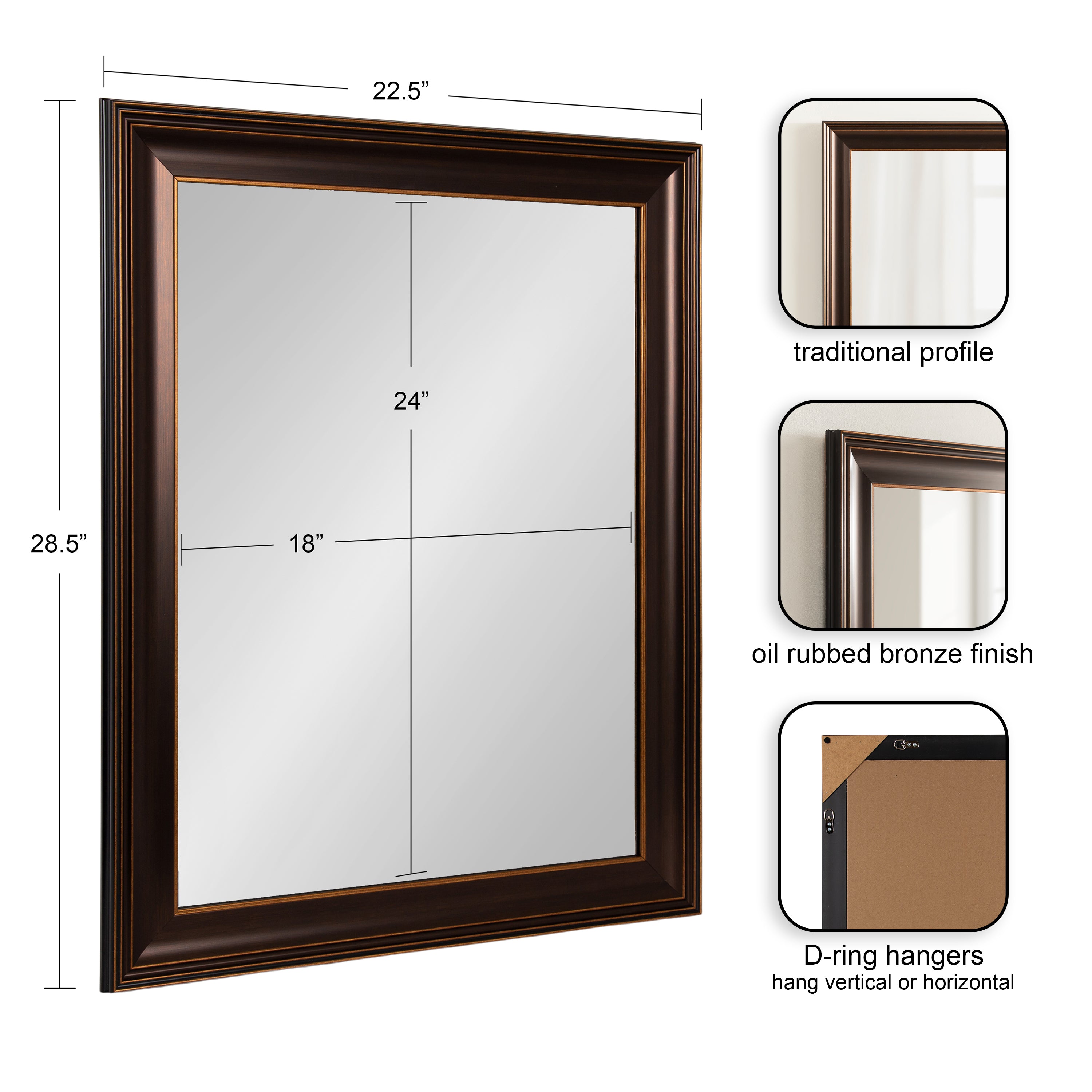 Galiano Rectangle Bathroom Wall Mirror