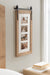 Wall Frame Rustic Brown 10x20 matted to 4op 6
