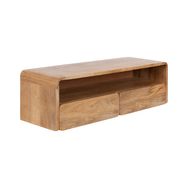 Floating Console Table Natural 30x10x9 1