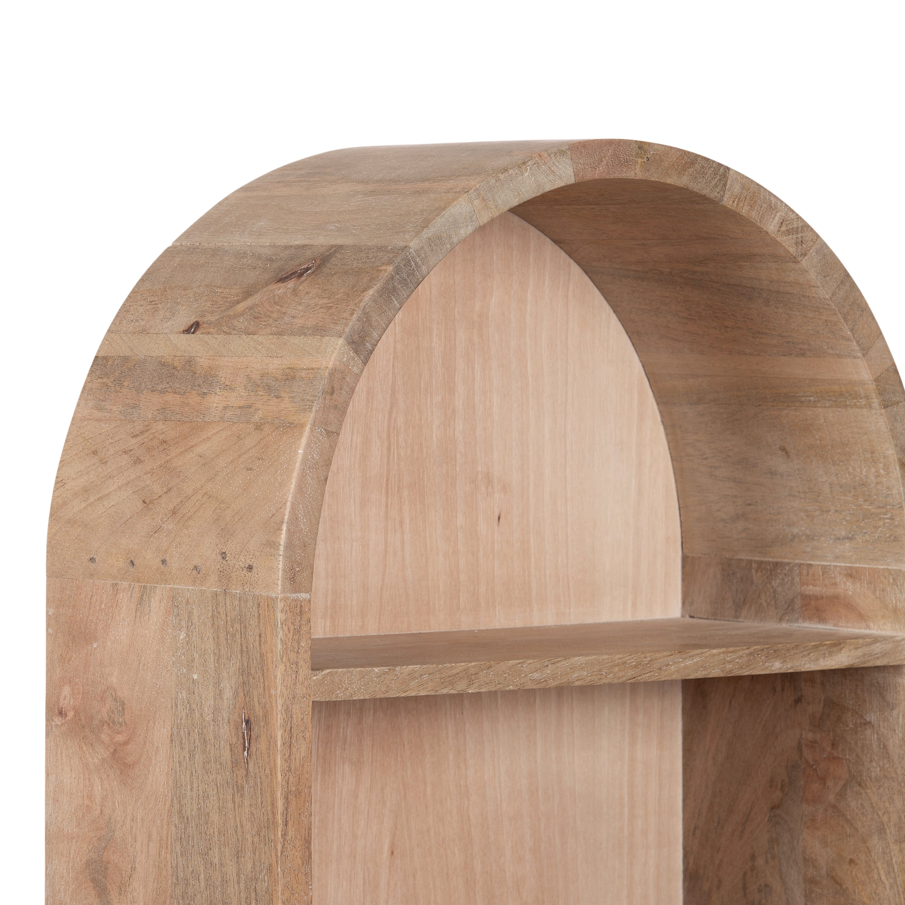 Accent Shelf Natural Beige 14x6x33 3