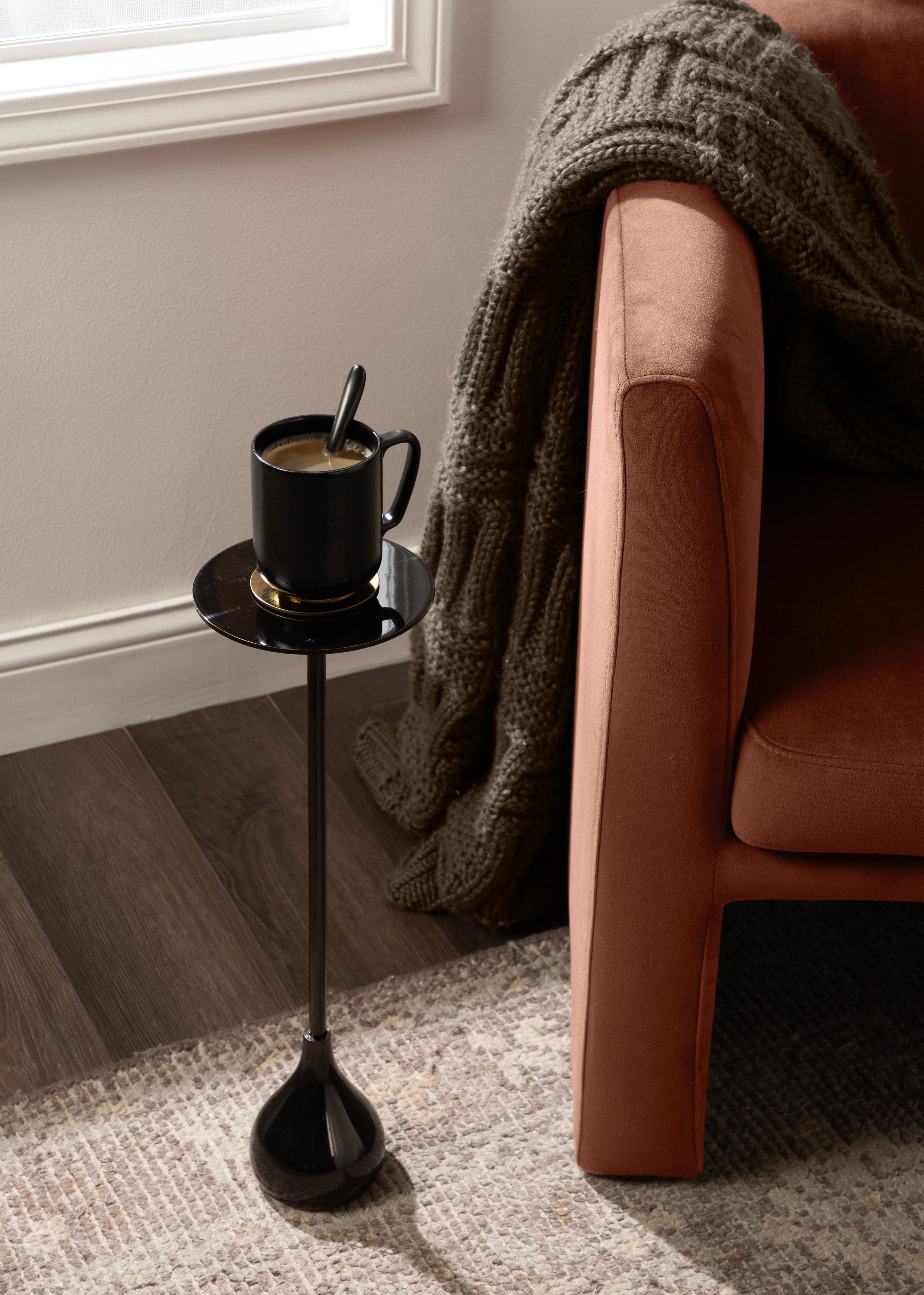 Drink Table Dark Brown 7x7x20 7