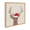 Sylvie Merry Christmas My Deer Framed Canvas by Jake Goossen