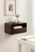 Floating Side Table Dark Brown 18x10x9 7